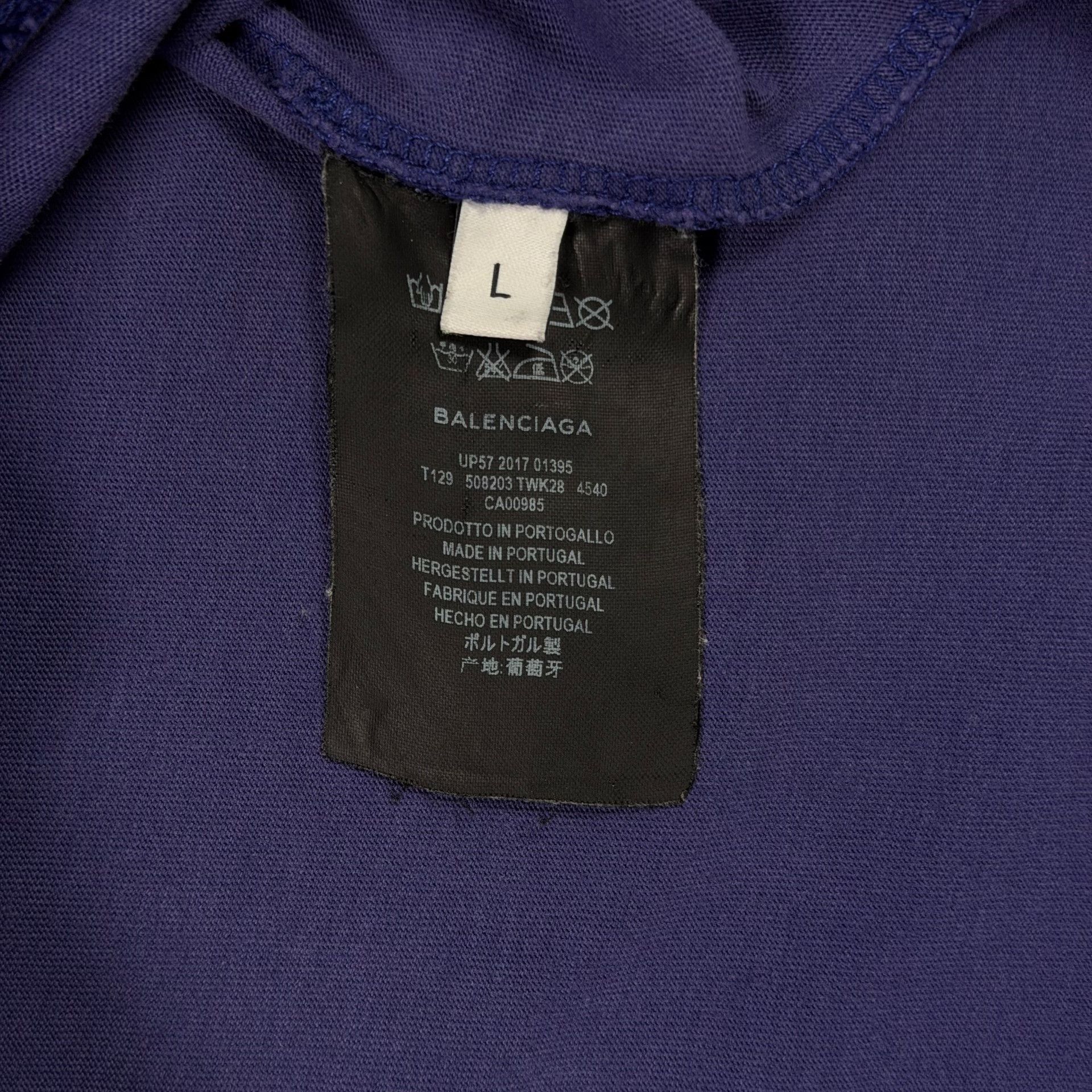 Balenciaga Balenciaga Wave Logo T-Shirt Size L Size US L / EU 52-54 / 3 - 7 Thumbnail