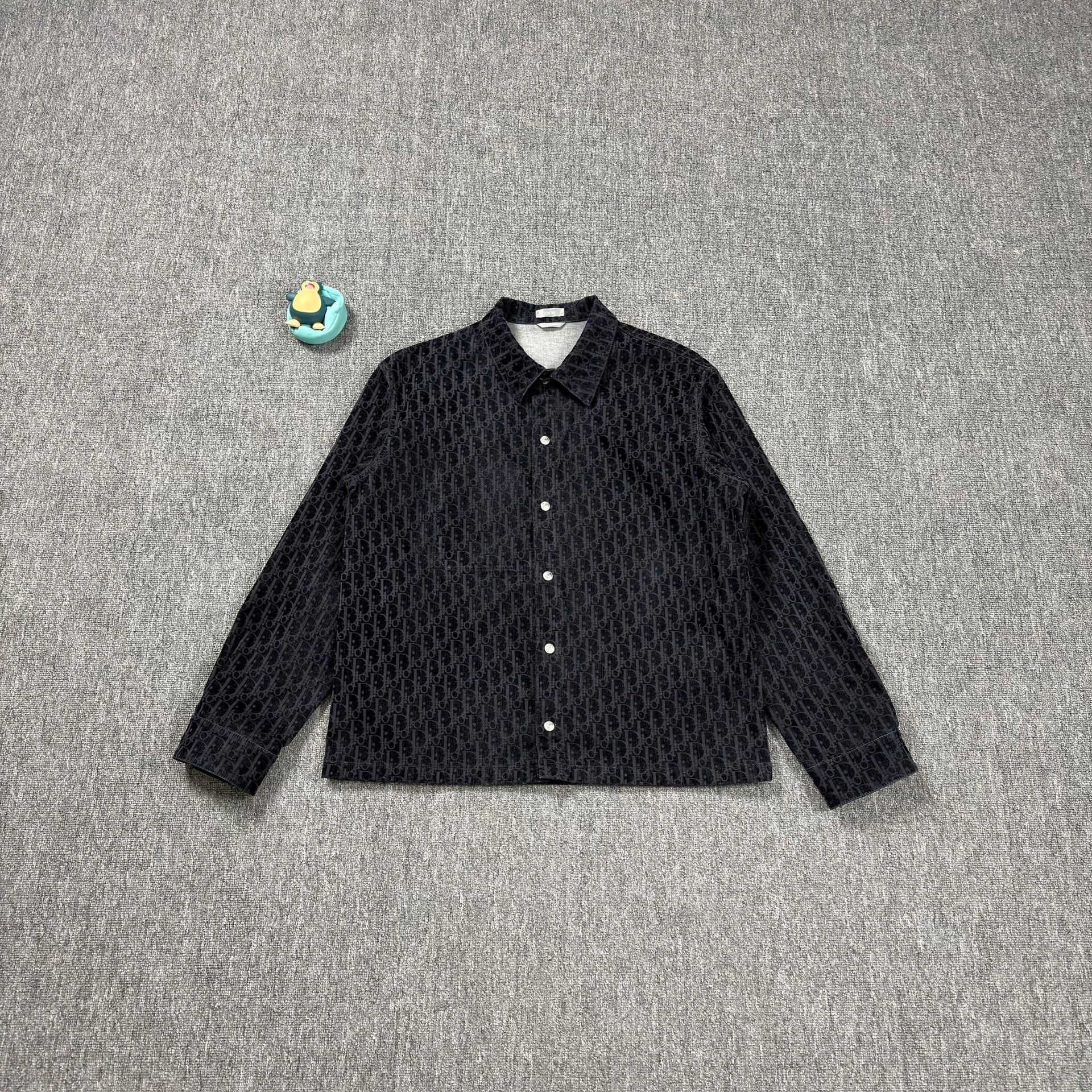 Dior Dior Oblique Flocked Overshirt Size 50 Size US M / EU 48-50 / 2 - 2 Thumbnail