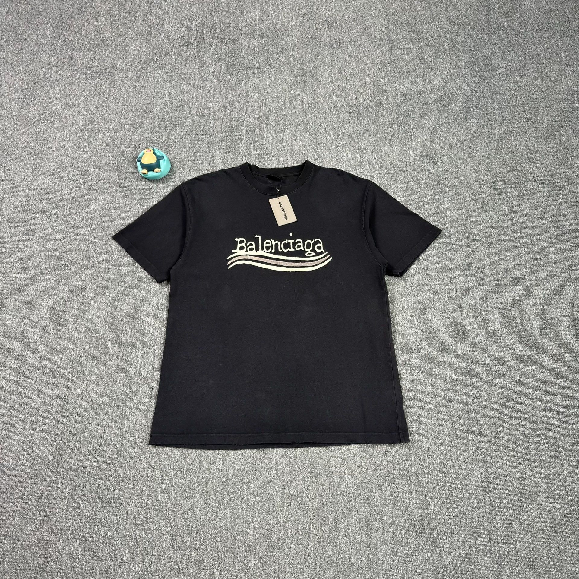 Balenciaga Balenciaga Wave Logo T-Shirt Size S Size US S / EU 44-46 / 1 - 2 Thumbnail