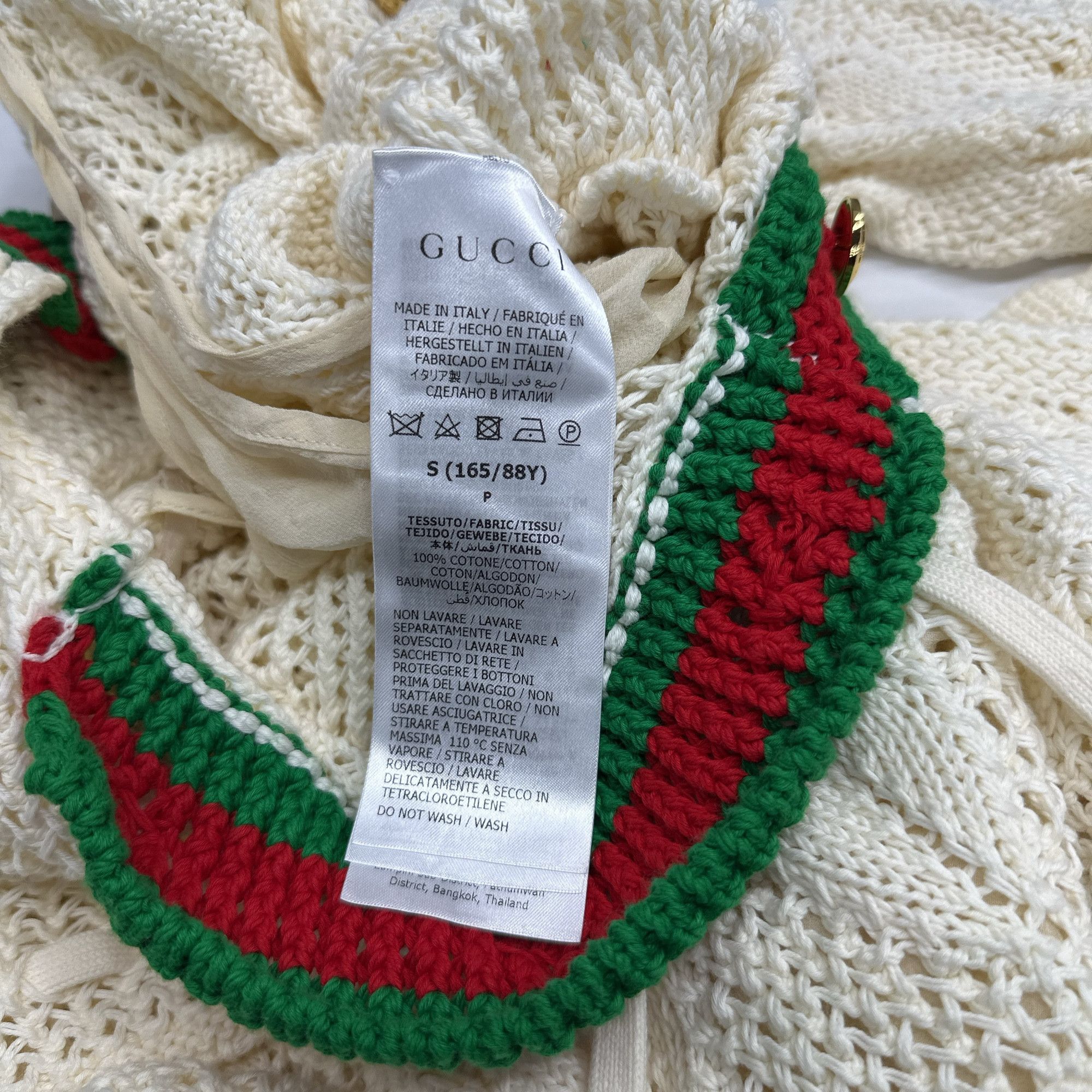 Gucci Gucci Web Trim Crochet Knit Mini Dress Size S Size S / US 4 / IT 40 - 4 Thumbnail