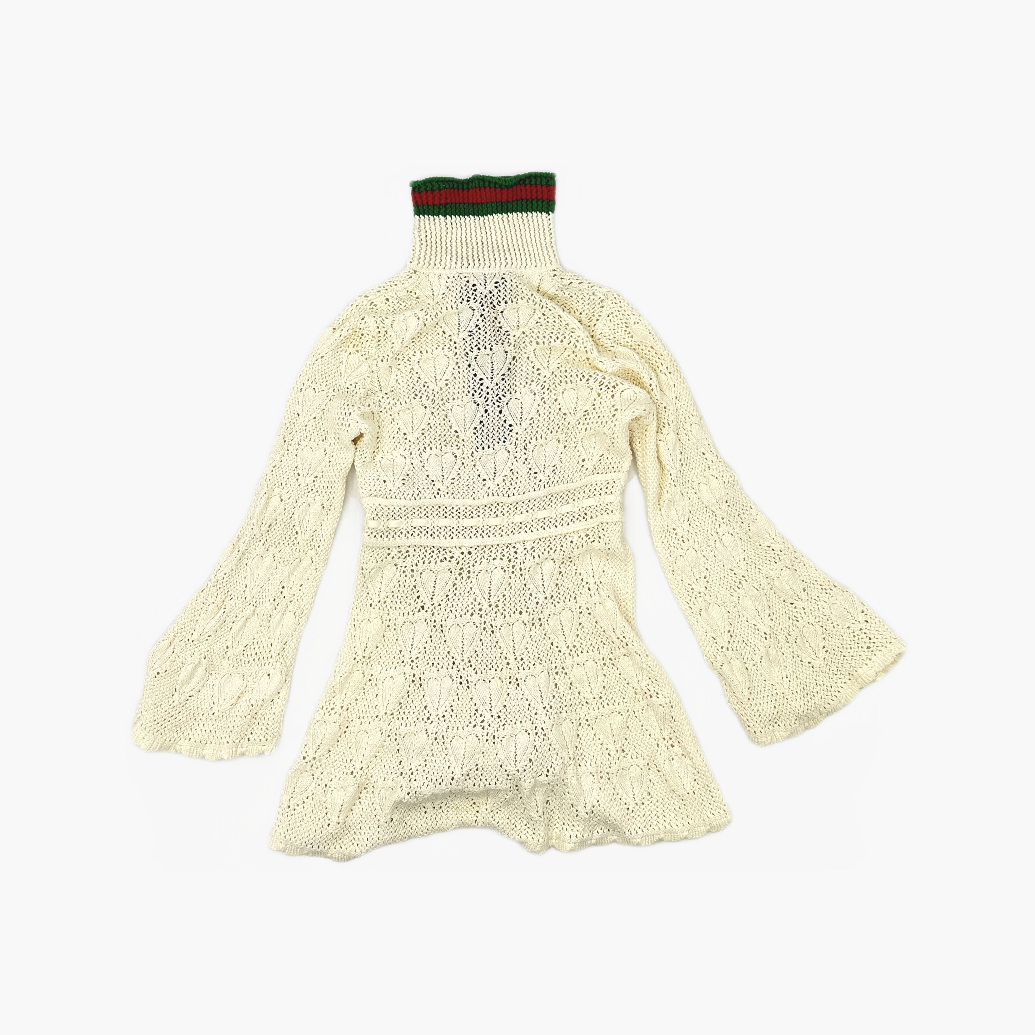 Gucci Gucci Web Trim Crochet Knit Mini Dress Size S Size S / US 4 / IT 40 - 2 Thumbnail