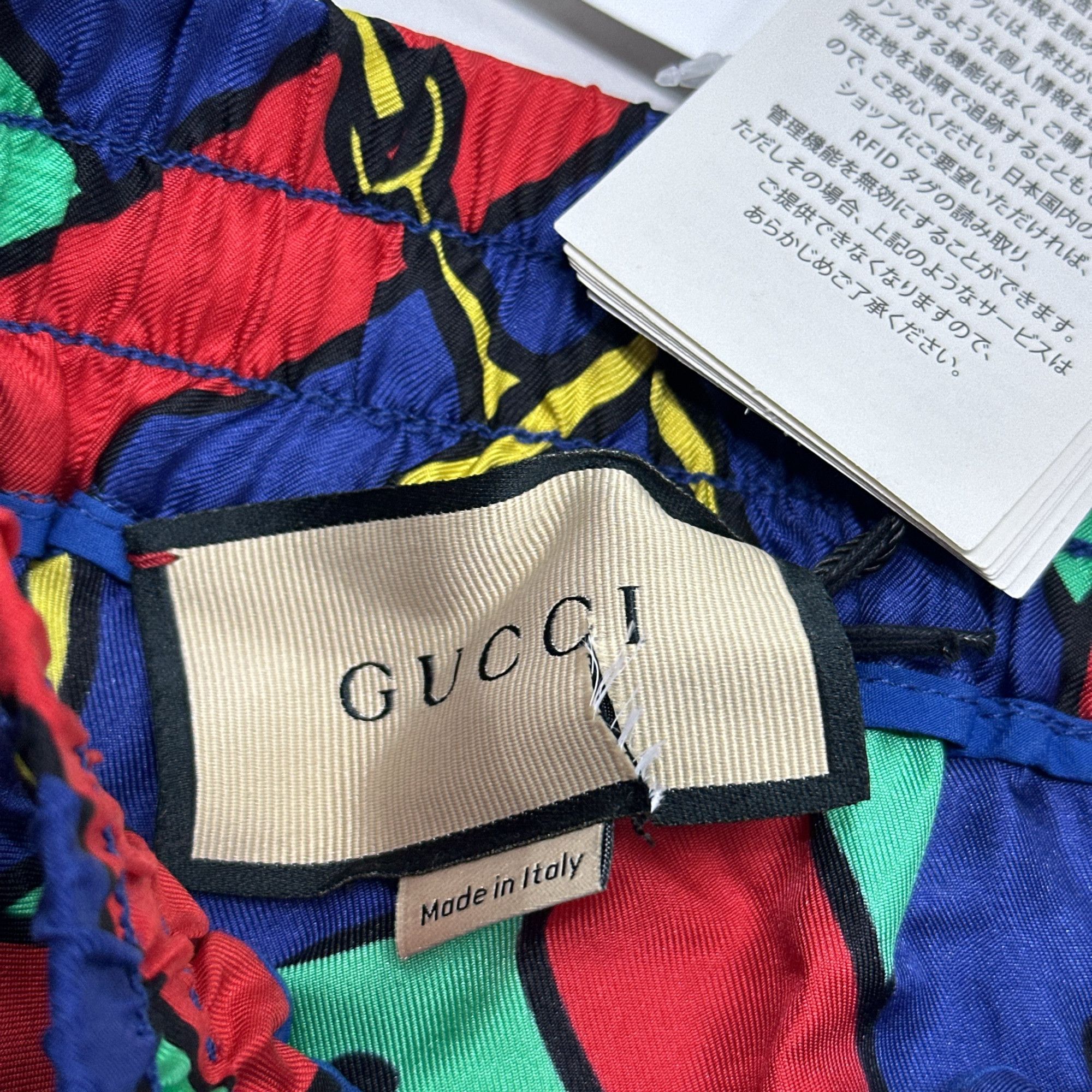 Gucci Gucci Printed Silk Drawstring Pants Size XXS Size 24" / US 00 / IT 34 - 9 Thumbnail