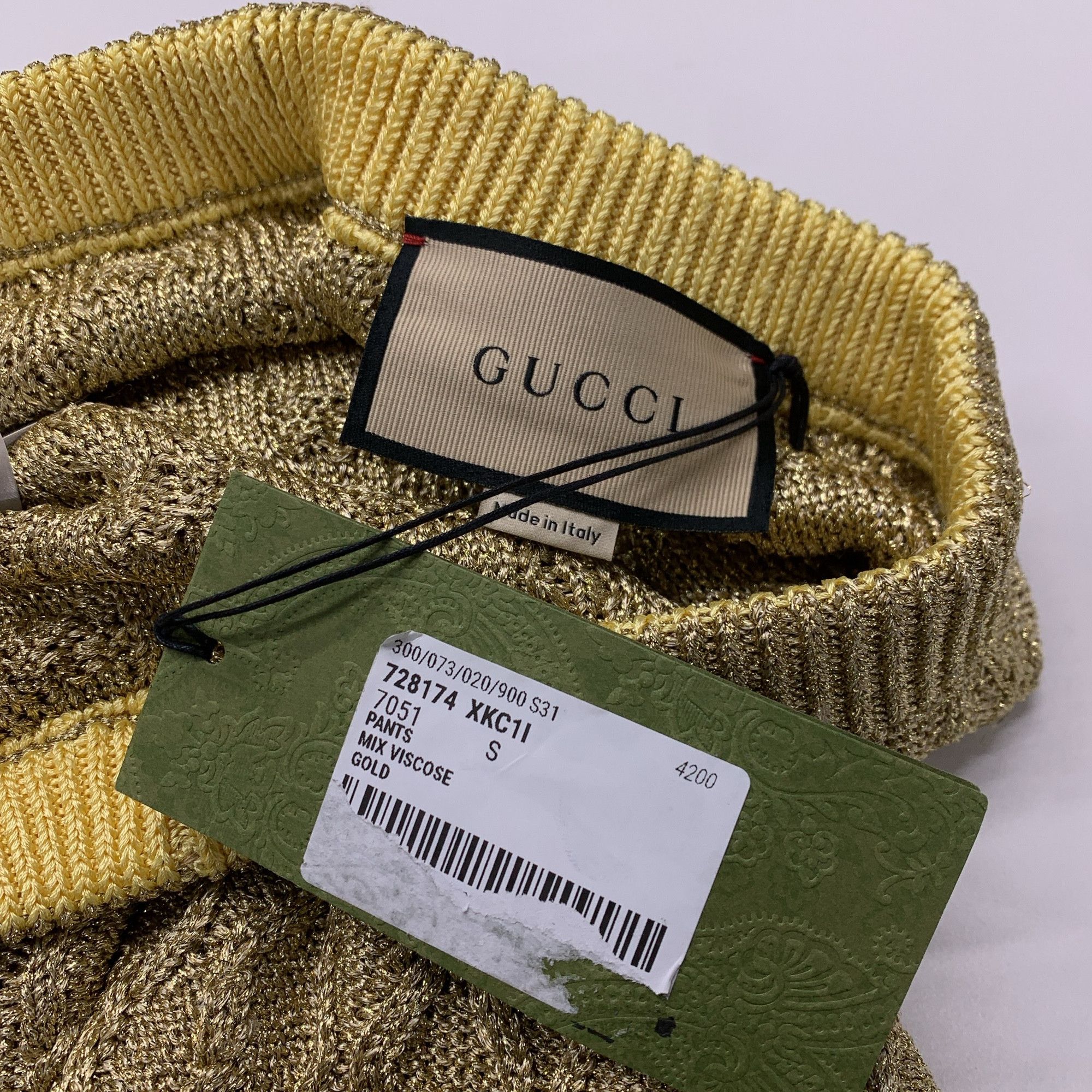 Gucci Gucci Metallic Knit Pants Size S Size 27" / US 4 / IT 40 - 5 Thumbnail