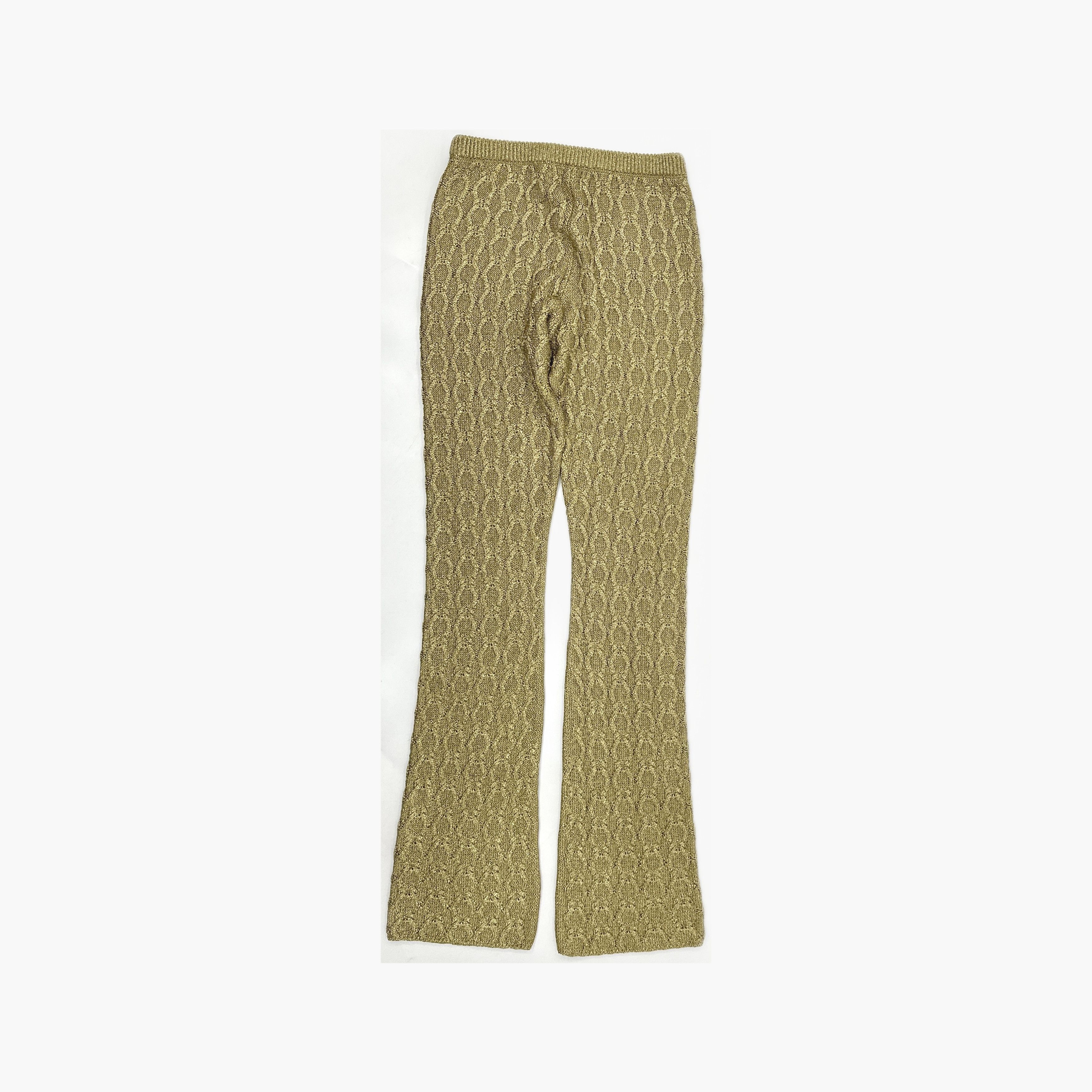 Gucci Gucci Metallic Knit Pants Size S Size 27" / US 4 / IT 40 - 2 Thumbnail