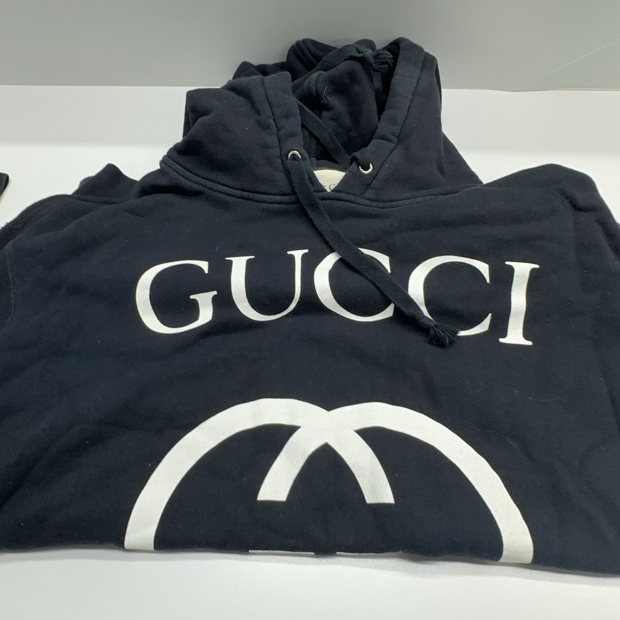 Gucci Gucci Logo Hoodie Black XL Size US XL / EU 56 / 4 - 7 Thumbnail