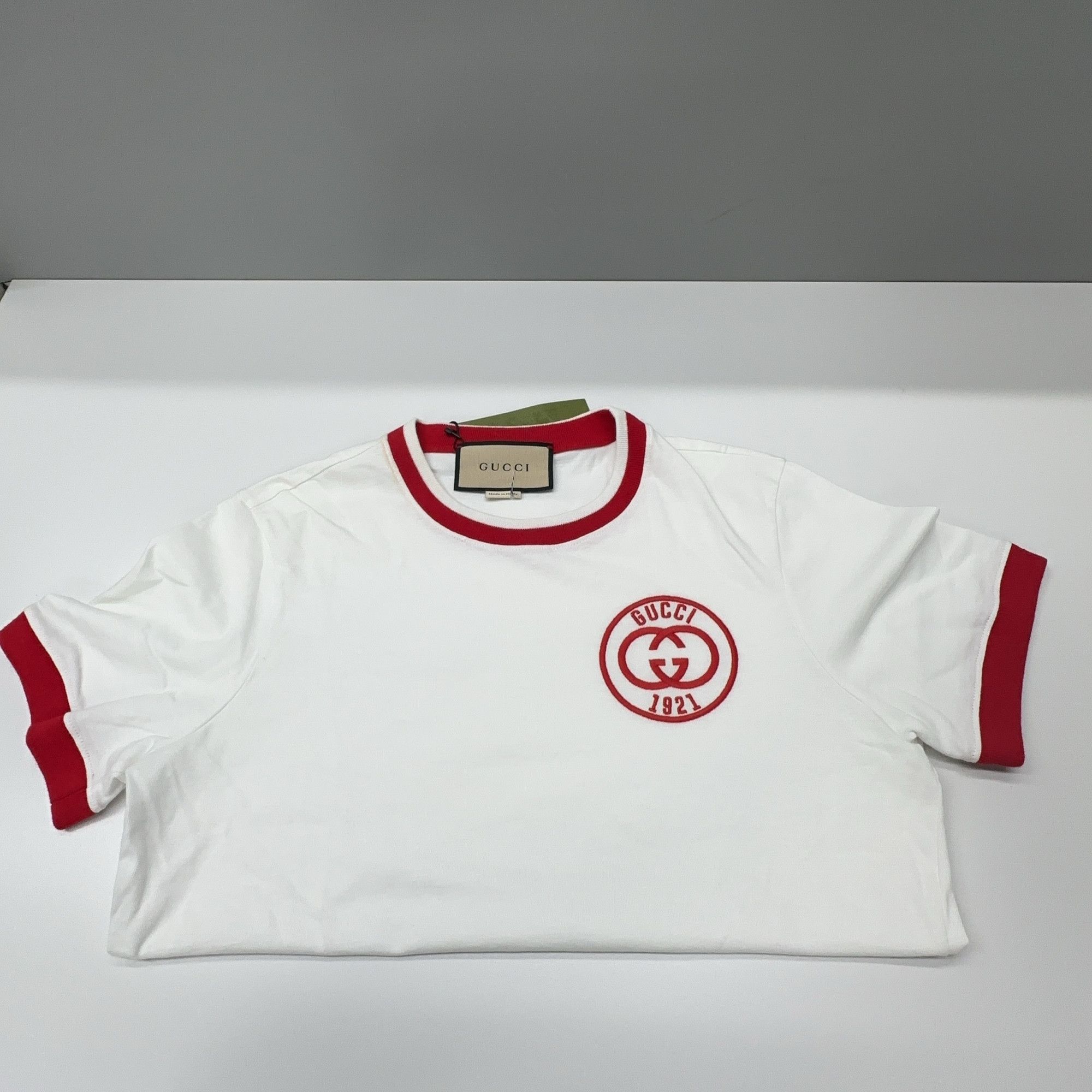 Gucci Gucci 1921 Logo Embroidered T-Shirt Size M Size M / US 6-8 / IT 42-44 - 6 Thumbnail