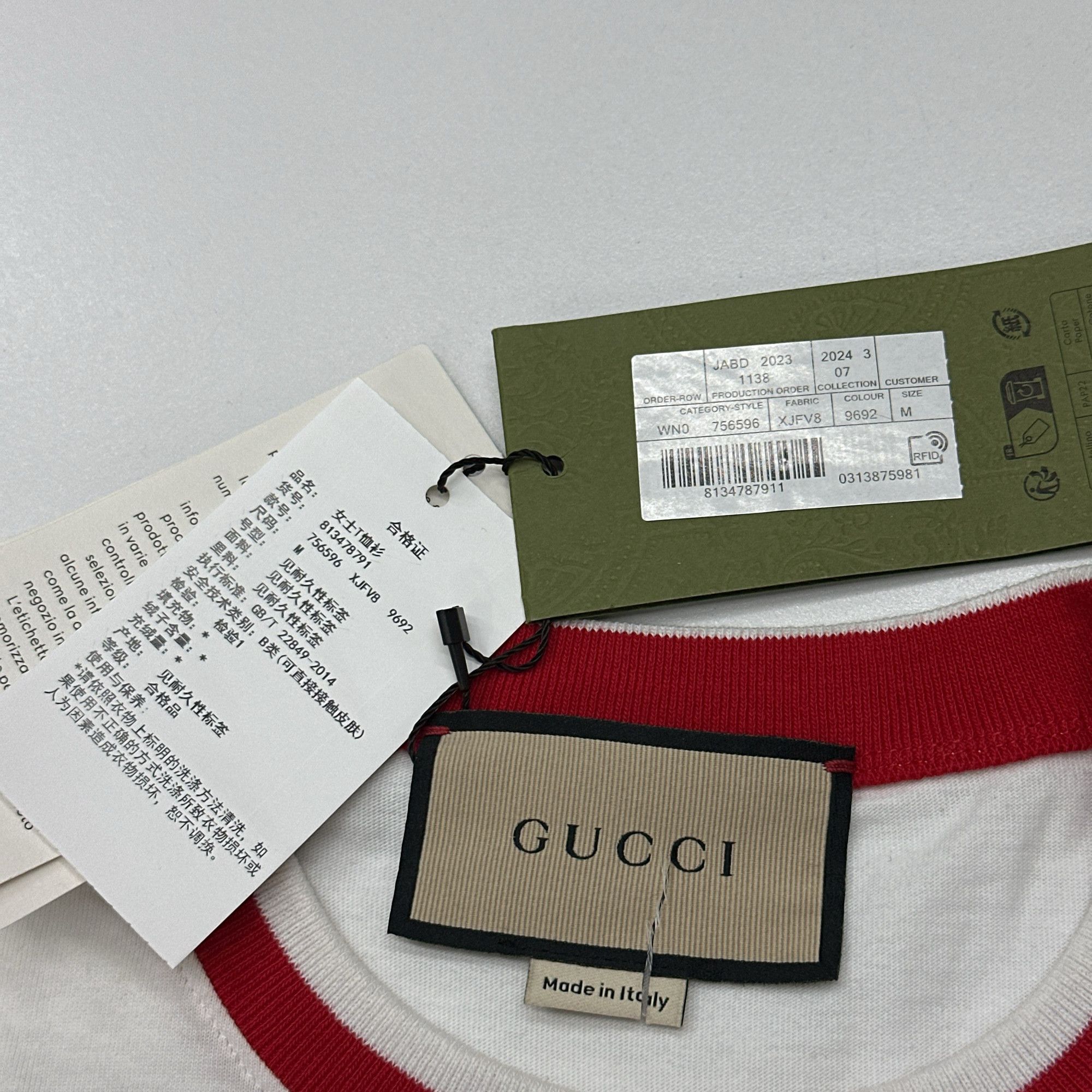 Gucci Gucci 1921 Logo Embroidered T-Shirt Size M Size M / US 6-8 / IT 42-44 - 5 Thumbnail