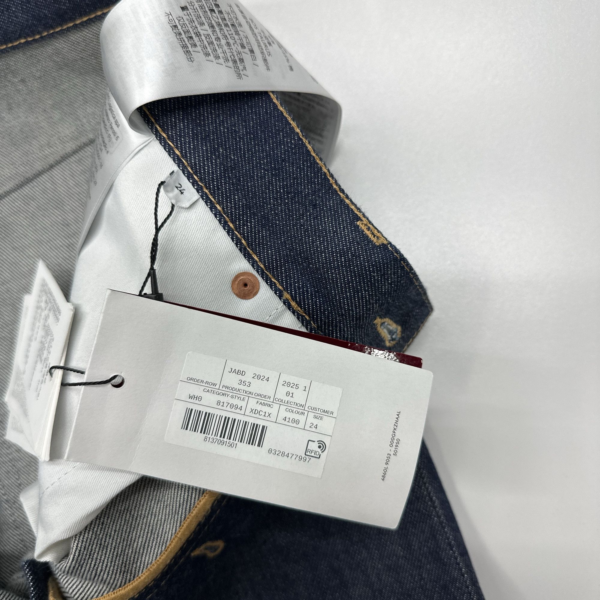 Gucci Gucci Raw Denim Jeans Size 24 Size 24" / US 00 / IT 34 - 3 Thumbnail