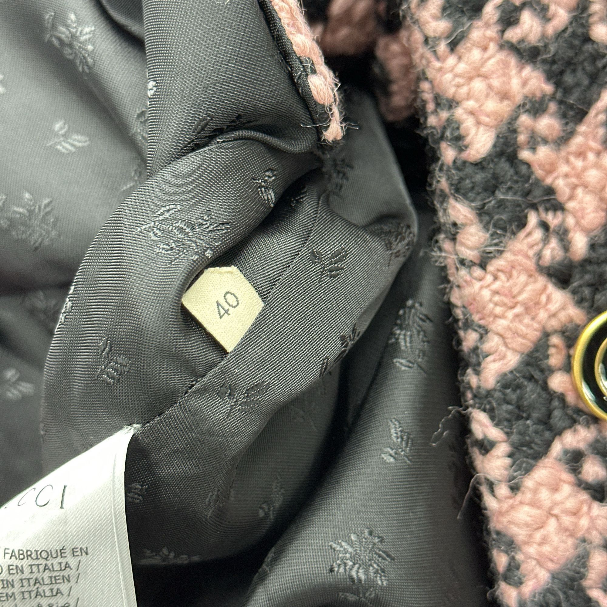 Gucci Gucci Houndstooth Wool Coat Size 40 Size S / US 4 / IT 40 - 4 Thumbnail