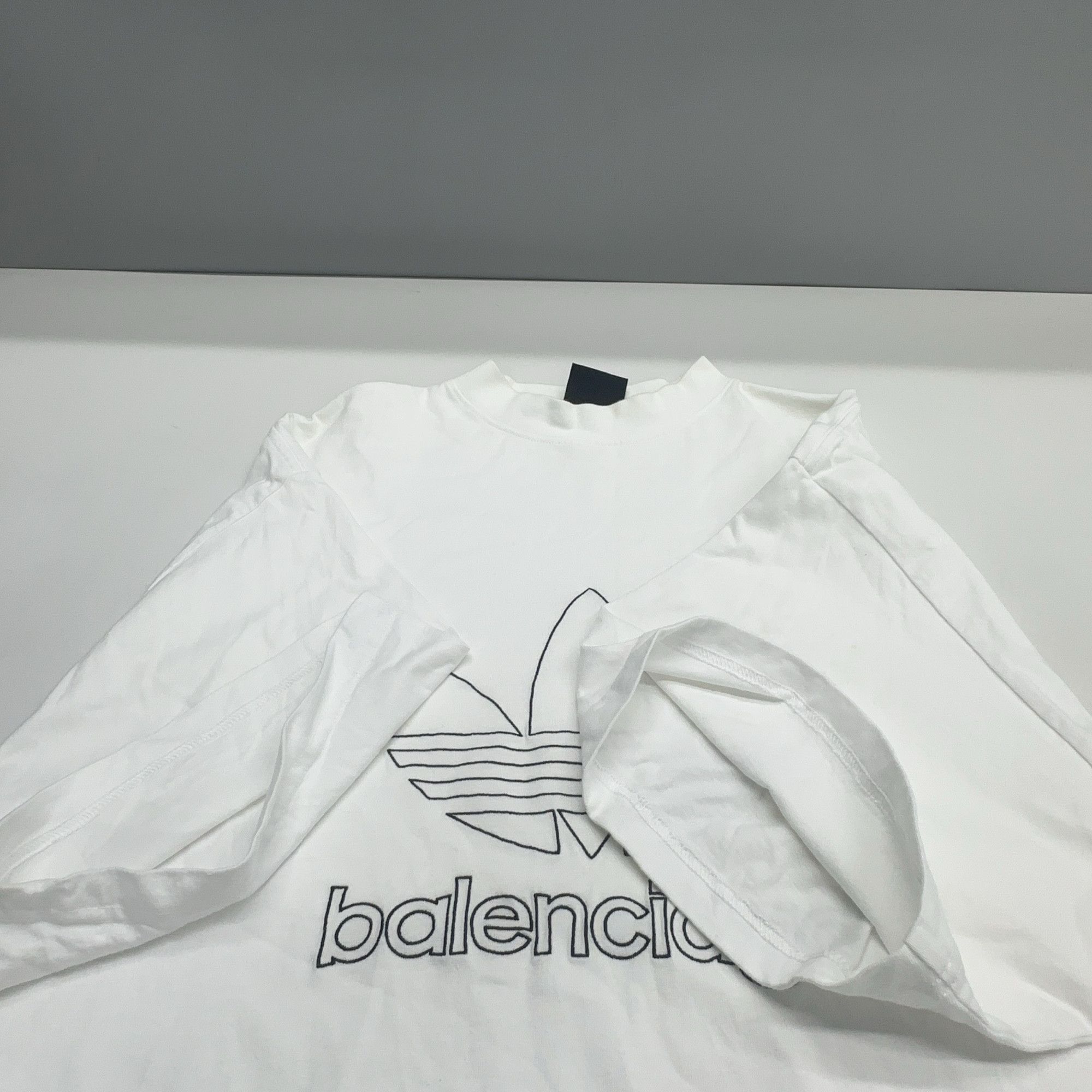 Adidas × Balenciaga Balenciaga x Adidas Logo T-Shirt White Size 1 Size US S / EU 44-46 / 1 - 8 Thumbnail