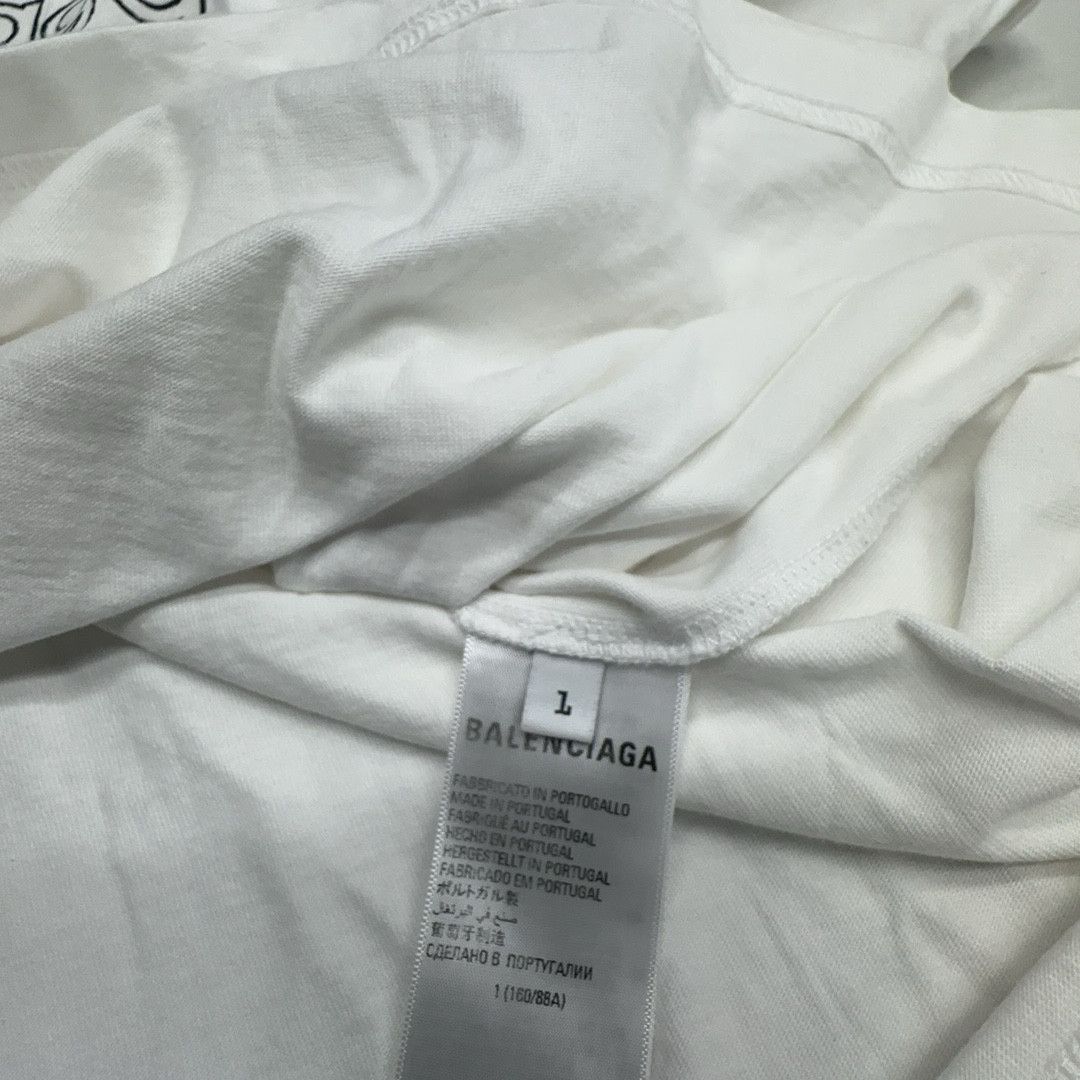 Adidas × Balenciaga Balenciaga x Adidas Logo T-Shirt White Size 1 Size US S / EU 44-46 / 1 - 3 Thumbnail