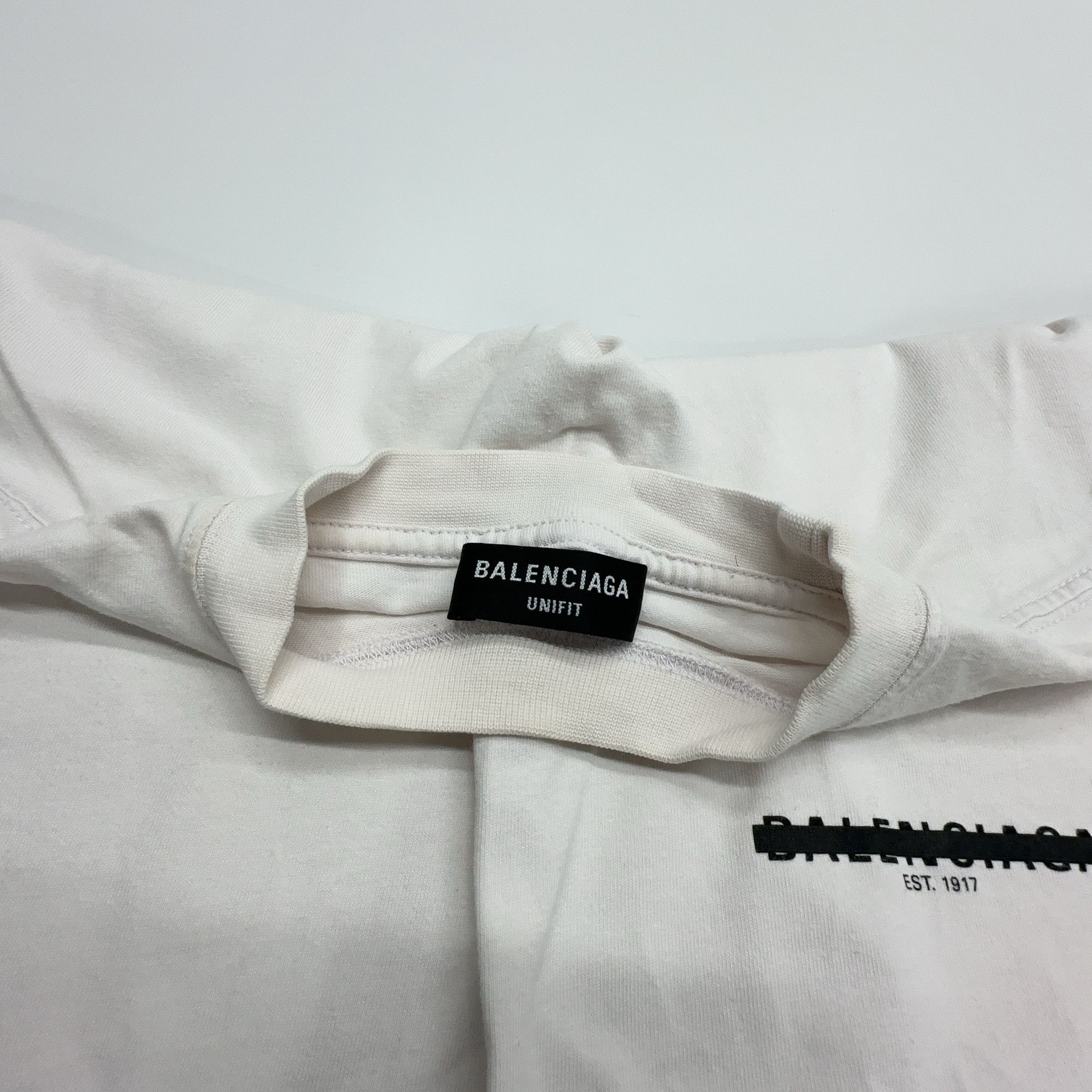Balenciaga Balenciaga Logo Print T-Shirt Size L Size US L / EU 52-54 / 3 - 6 Thumbnail