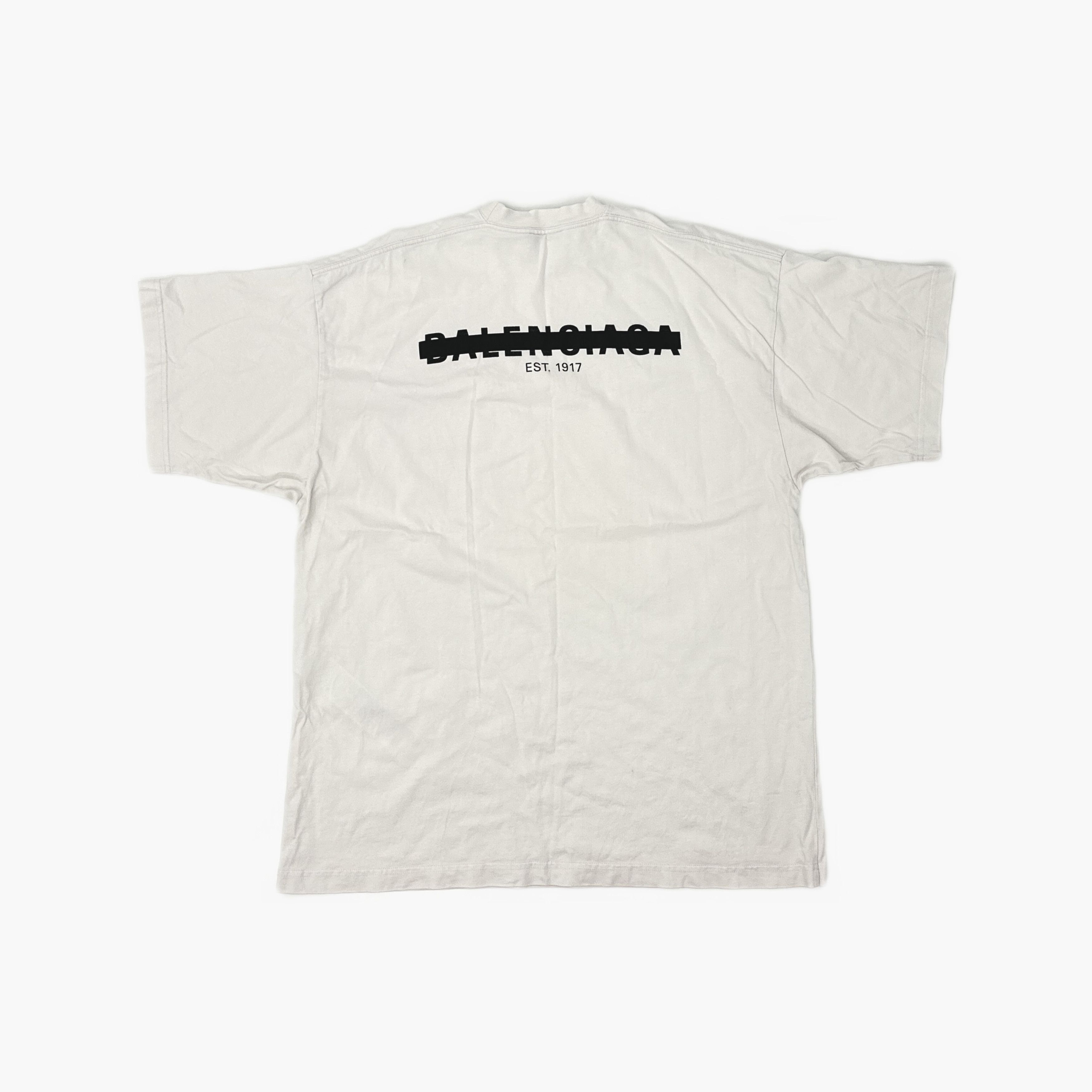 Balenciaga Balenciaga Logo Print T-Shirt Size L Size US L / EU 52-54 / 3 - 2 Thumbnail