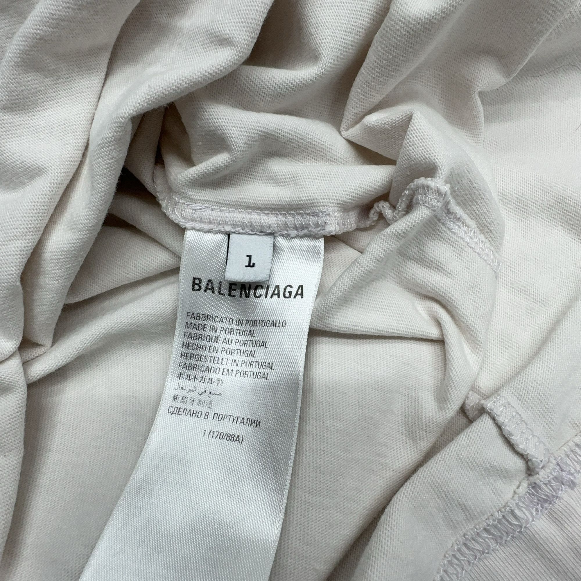 Balenciaga Balenciaga Logo Print T-Shirt Size L Size US L / EU 52-54 / 3 - 4 Thumbnail