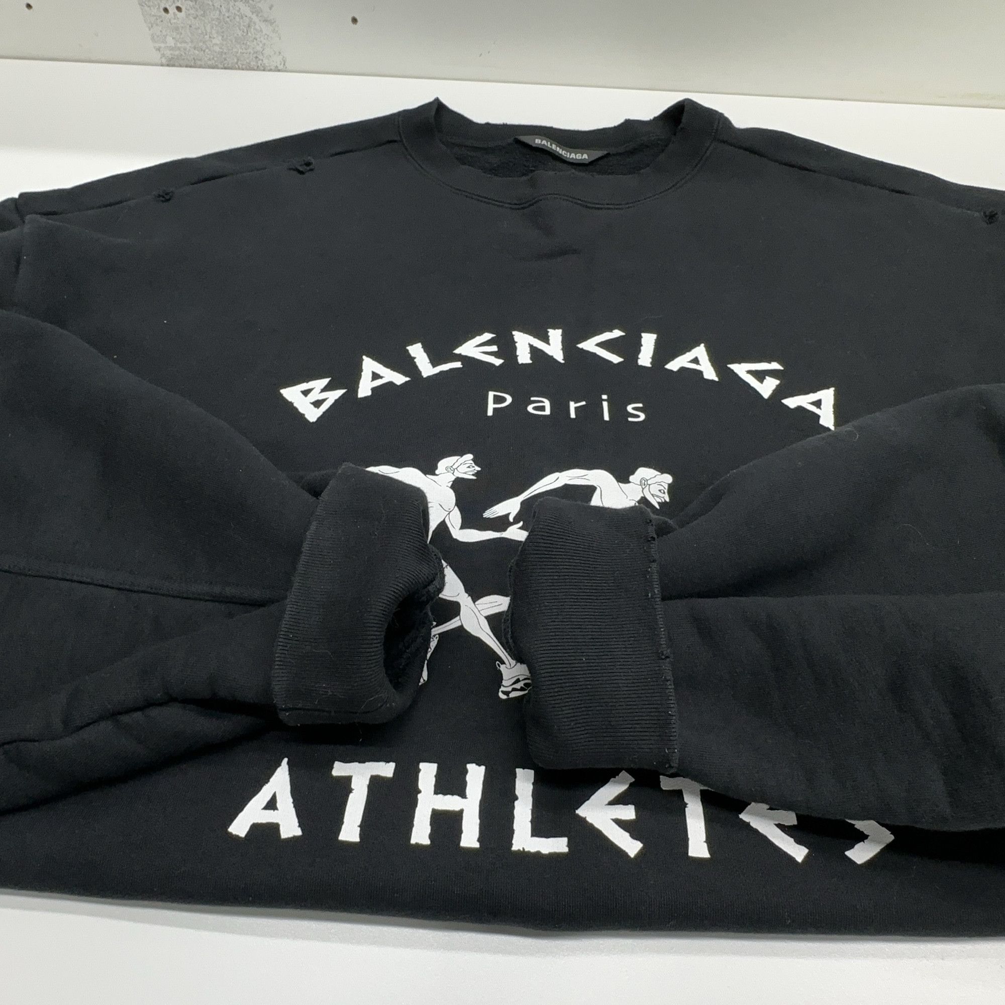 Balenciaga Balenciaga Athletes Print Sweatshirt Size L Size US L / EU 52-54 / 3 - 8 Thumbnail