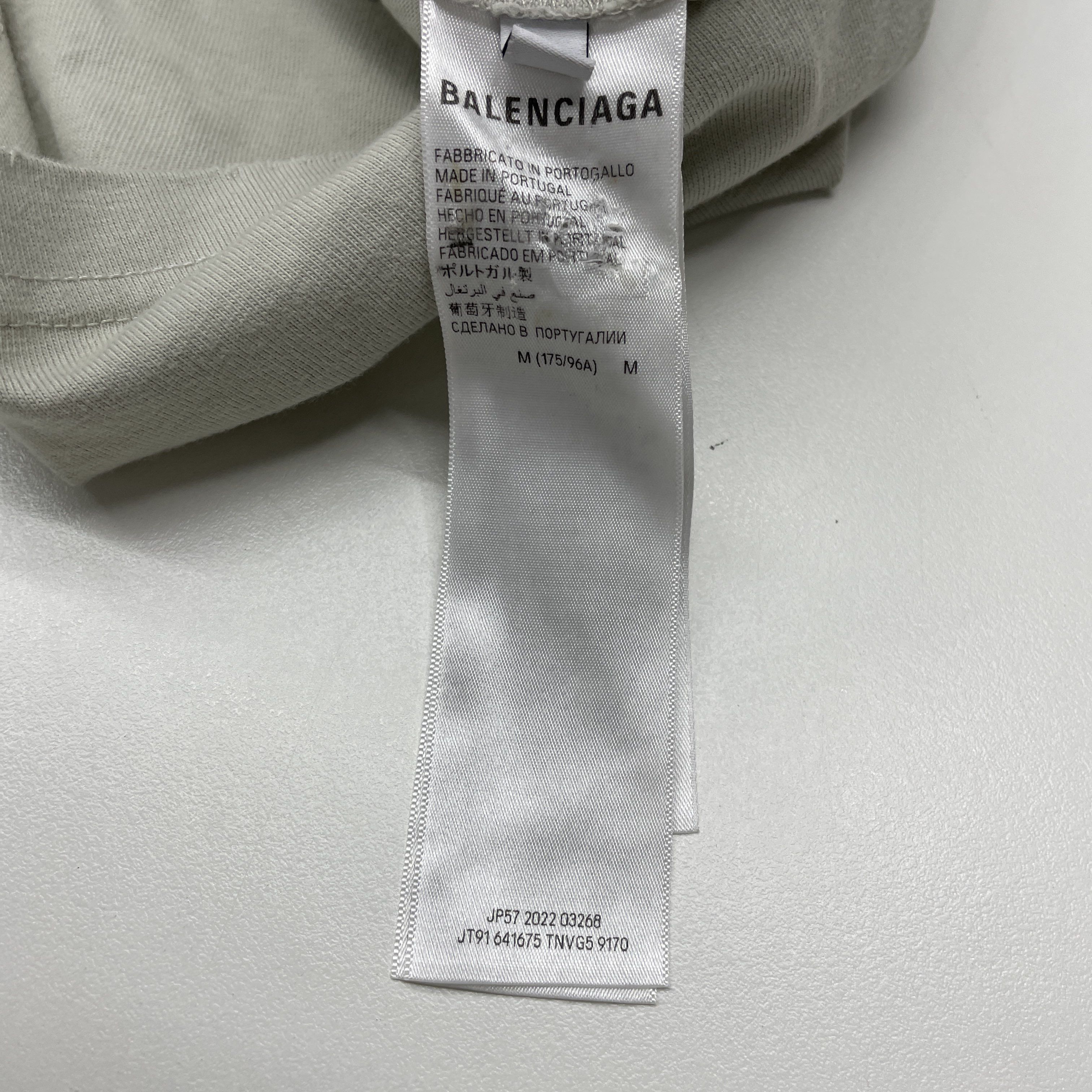 Balenciaga Balenciaga Logo Print Short Sleeve T-Shirt Size M Size US M / EU 48-50 / 2 - 4 Thumbnail
