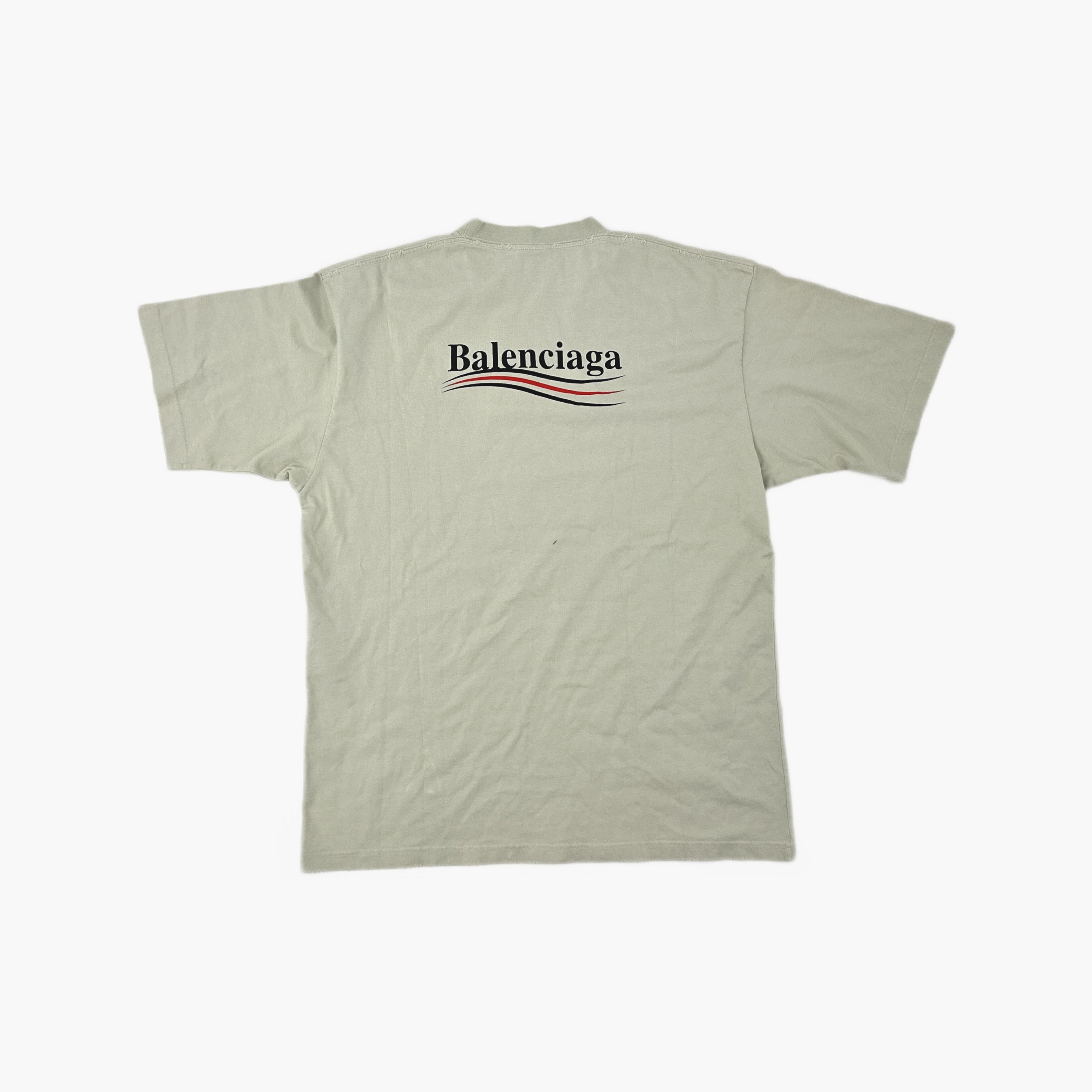 Balenciaga Balenciaga Logo Print Short Sleeve T-Shirt Size M Size US M / EU 48-50 / 2 - 2 Thumbnail