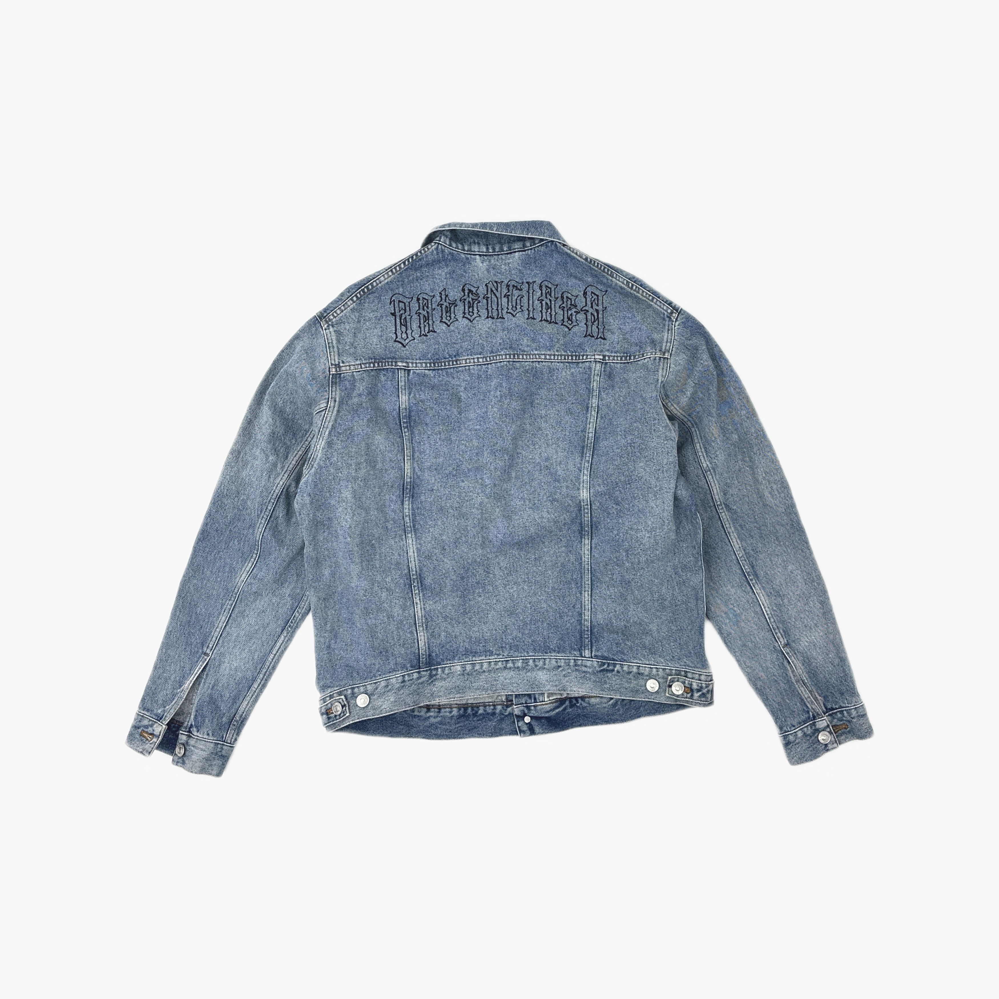 Balenciaga Balenciaga Back Embroidery Denim Jacket Size 36 Size XS / US 0-2 / IT 36-38 - 2 Thumbnail