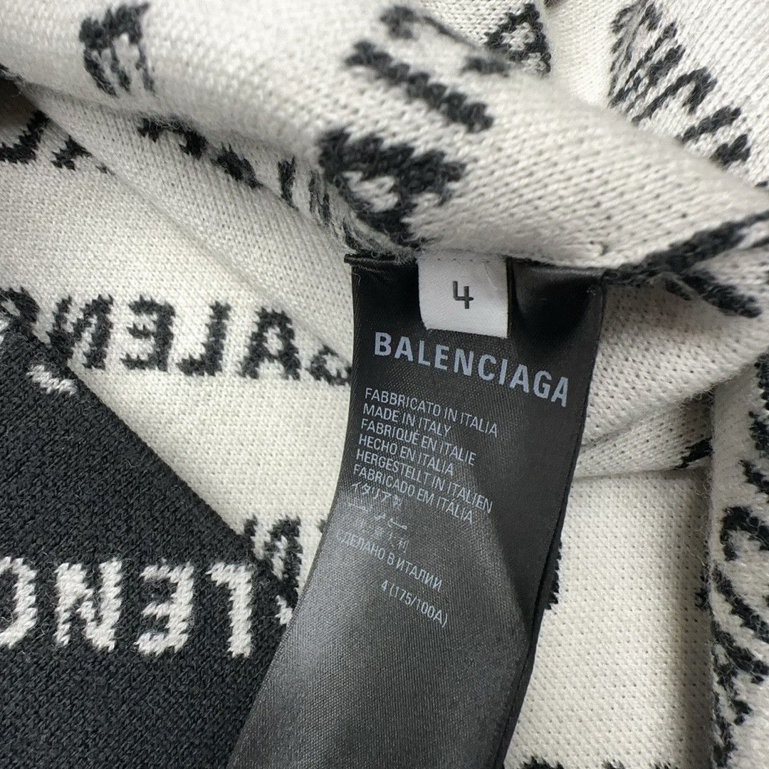 Balenciaga Balenciaga All Over Logo Knit Cardigan Size XL Size XL / US 12-14 / IT 48-50 - 3 Thumbnail