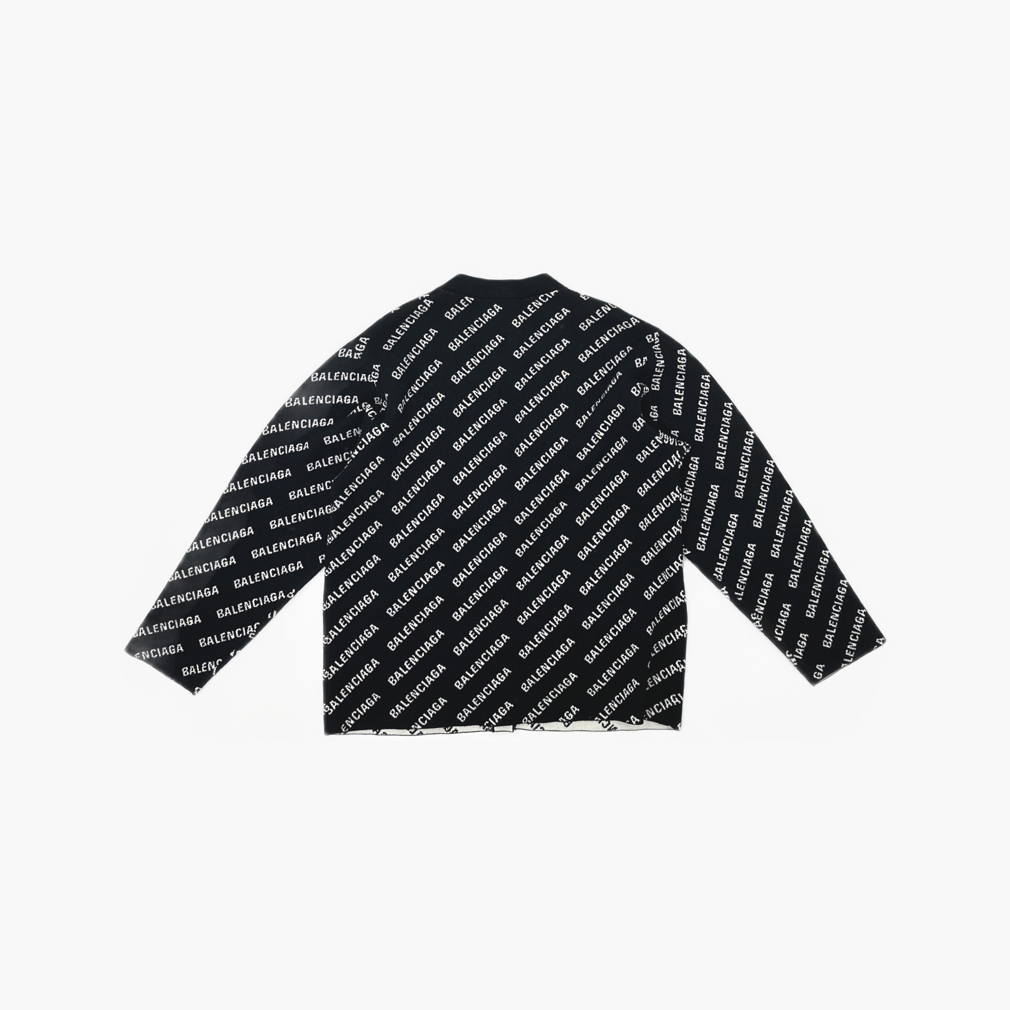 Balenciaga Balenciaga All Over Logo Knit Cardigan Size XL Size XL / US 12-14 / IT 48-50 - 2 Thumbnail