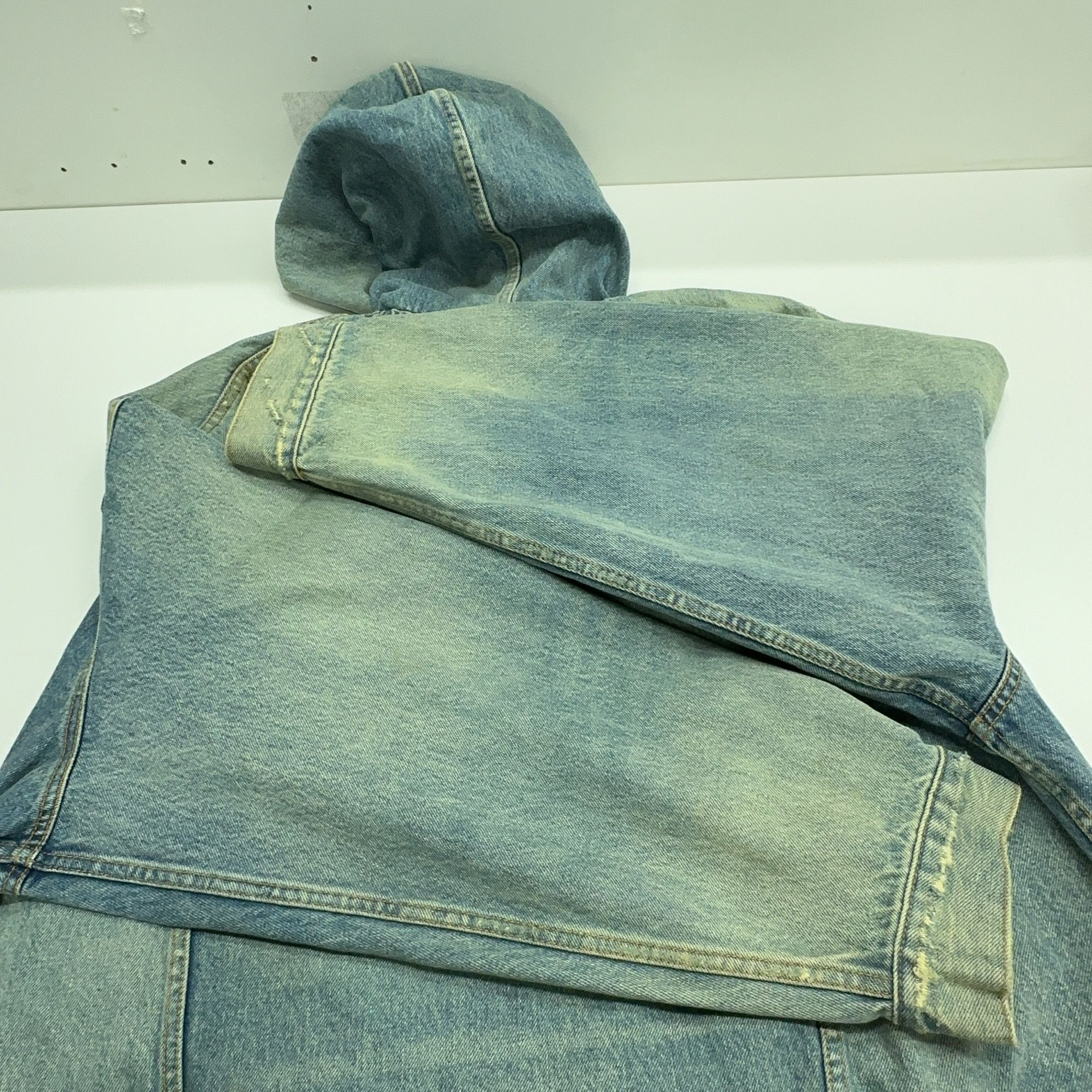 Balenciaga Balenciaga Hooded Denim Jacket Size S Size US S / EU 44-46 / 1 - 12 Thumbnail
