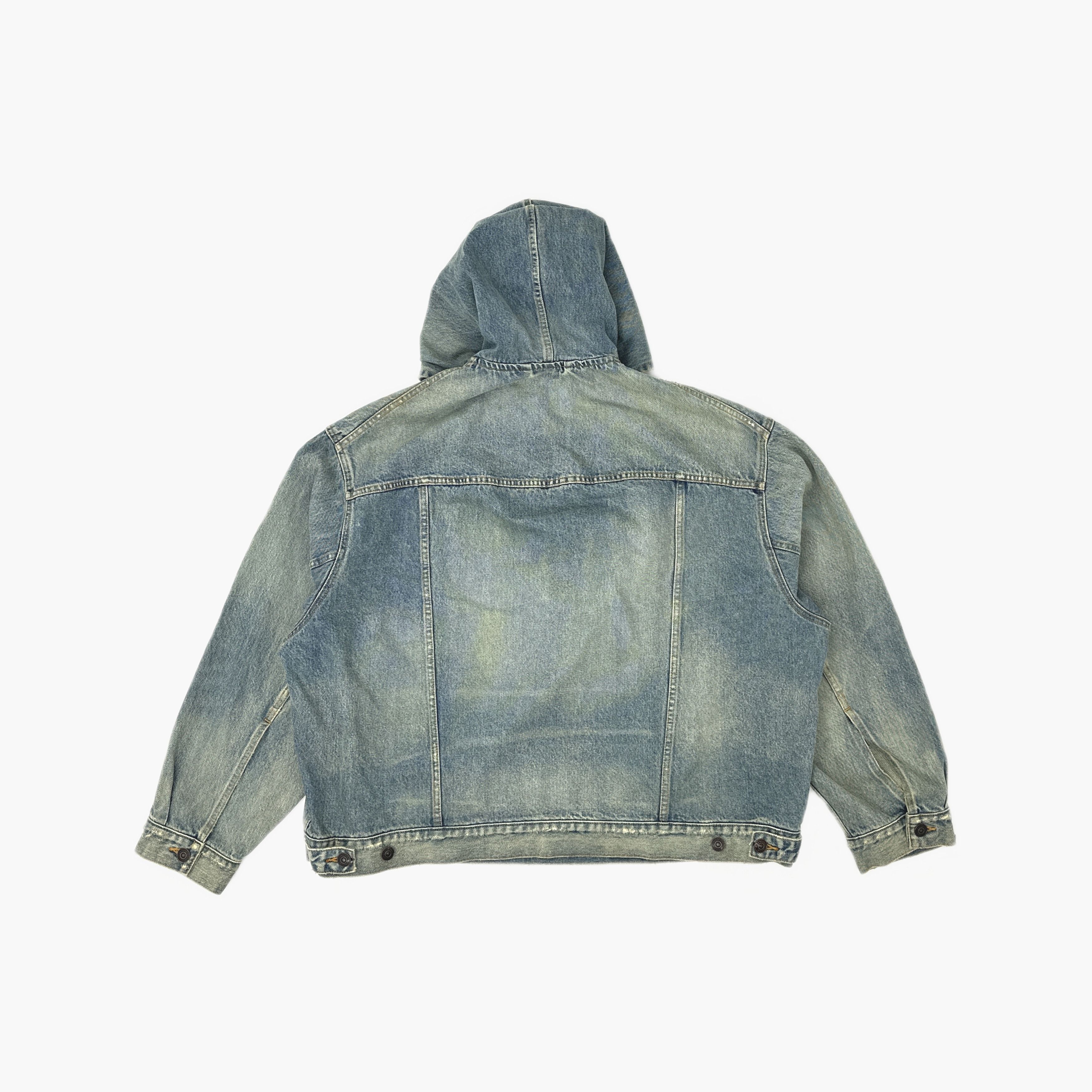 Balenciaga Balenciaga Hooded Denim Jacket Size S Size US S / EU 44-46 / 1 - 2 Thumbnail
