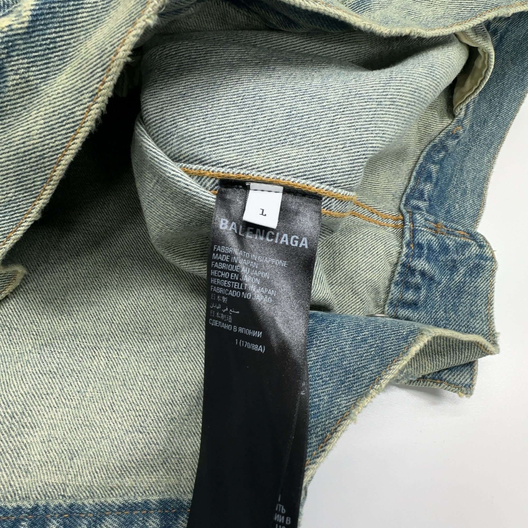 Balenciaga Balenciaga Hooded Denim Jacket Size S Size US S / EU 44-46 / 1 - 3 Thumbnail
