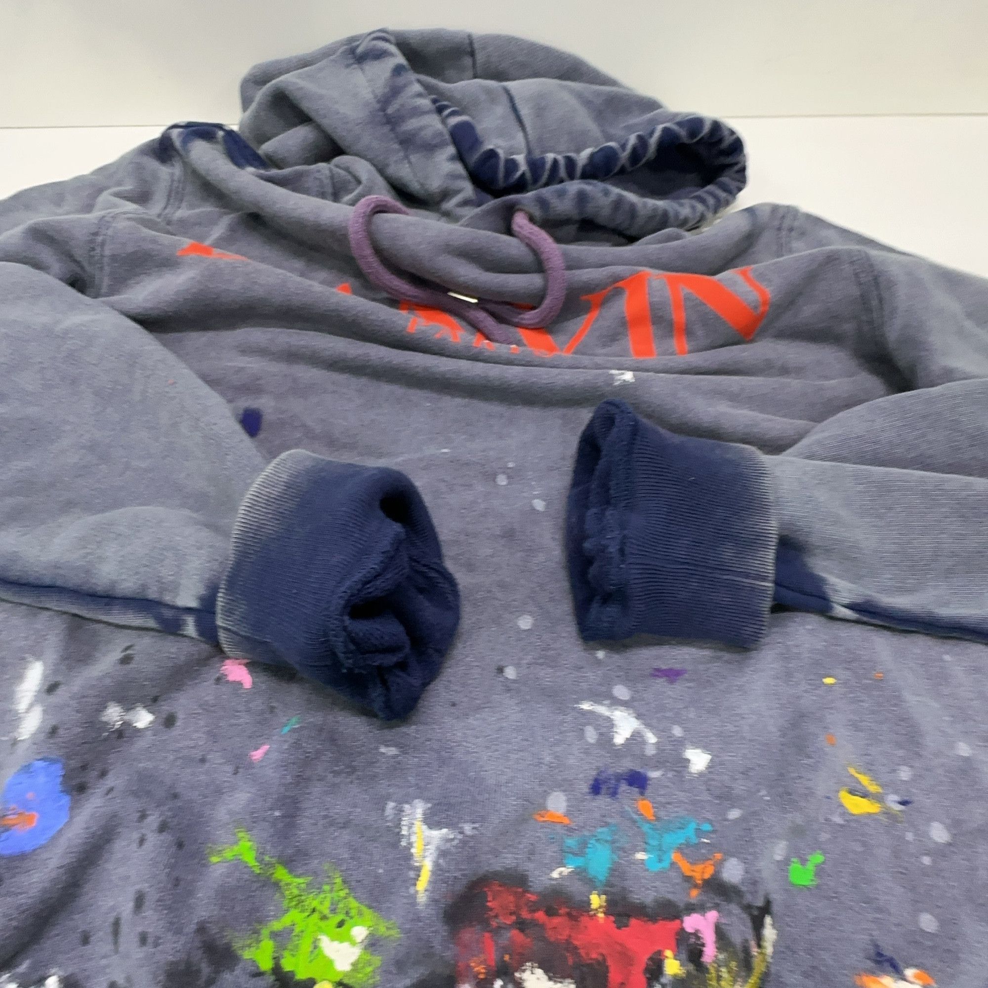 Lanvin Lanvin x Gallery Dept Paint Splatter Hoodie Size M Size US M / EU 48-50 / 2 - 10 Thumbnail