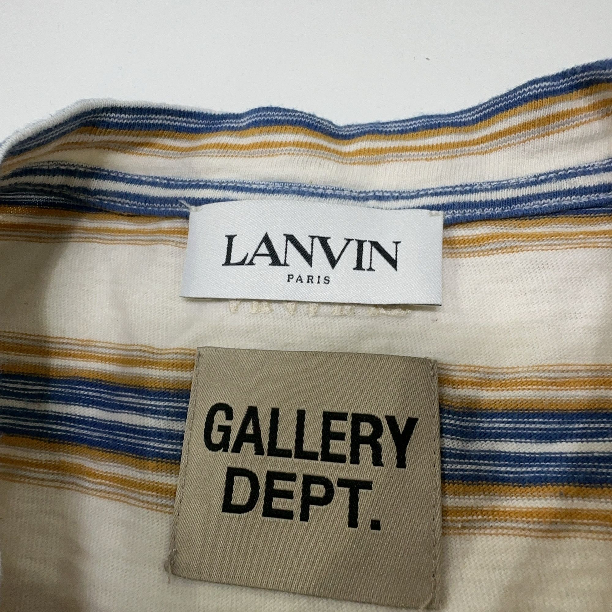 Lanvin Lanvin x Gallery Dept. Striped Paint Splatter T-Shirt XS Size US XS / EU 42 / 0 - 4 Thumbnail