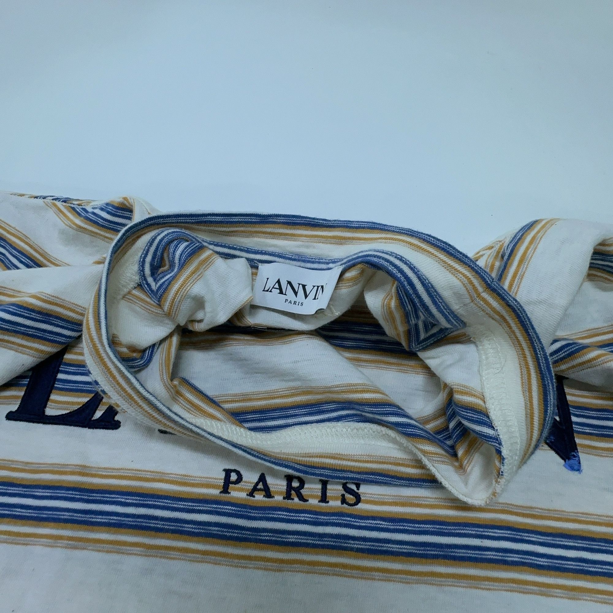 Lanvin Lanvin x Gallery Dept. Striped Paint Splatter T-Shirt XS Size US XS / EU 42 / 0 - 5 Thumbnail