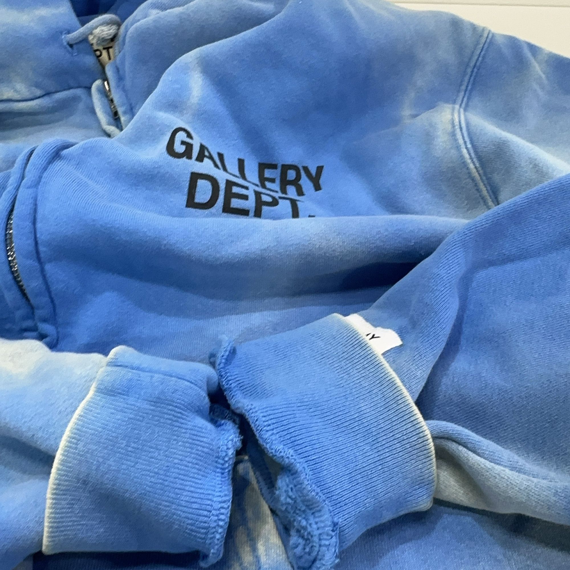 Gallery Dept. Gallery Dept. Blue Zip-Up Hoodie Size L Size US L / EU 52-54 / 3 - 17 Thumbnail