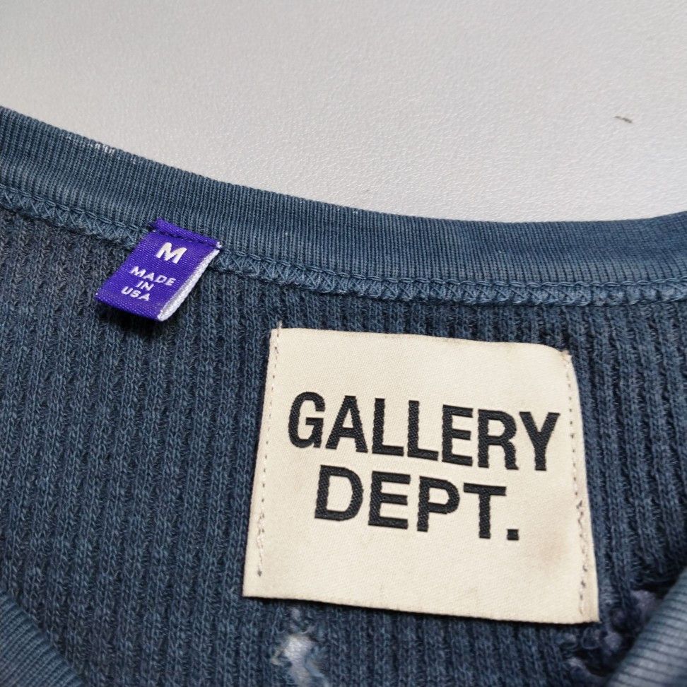 Gallery Dept. Gallery Dept. Distressed Waffle Long Sleeve T-Shirt US M Size US M / EU 48-50 / 2 - 3 Thumbnail