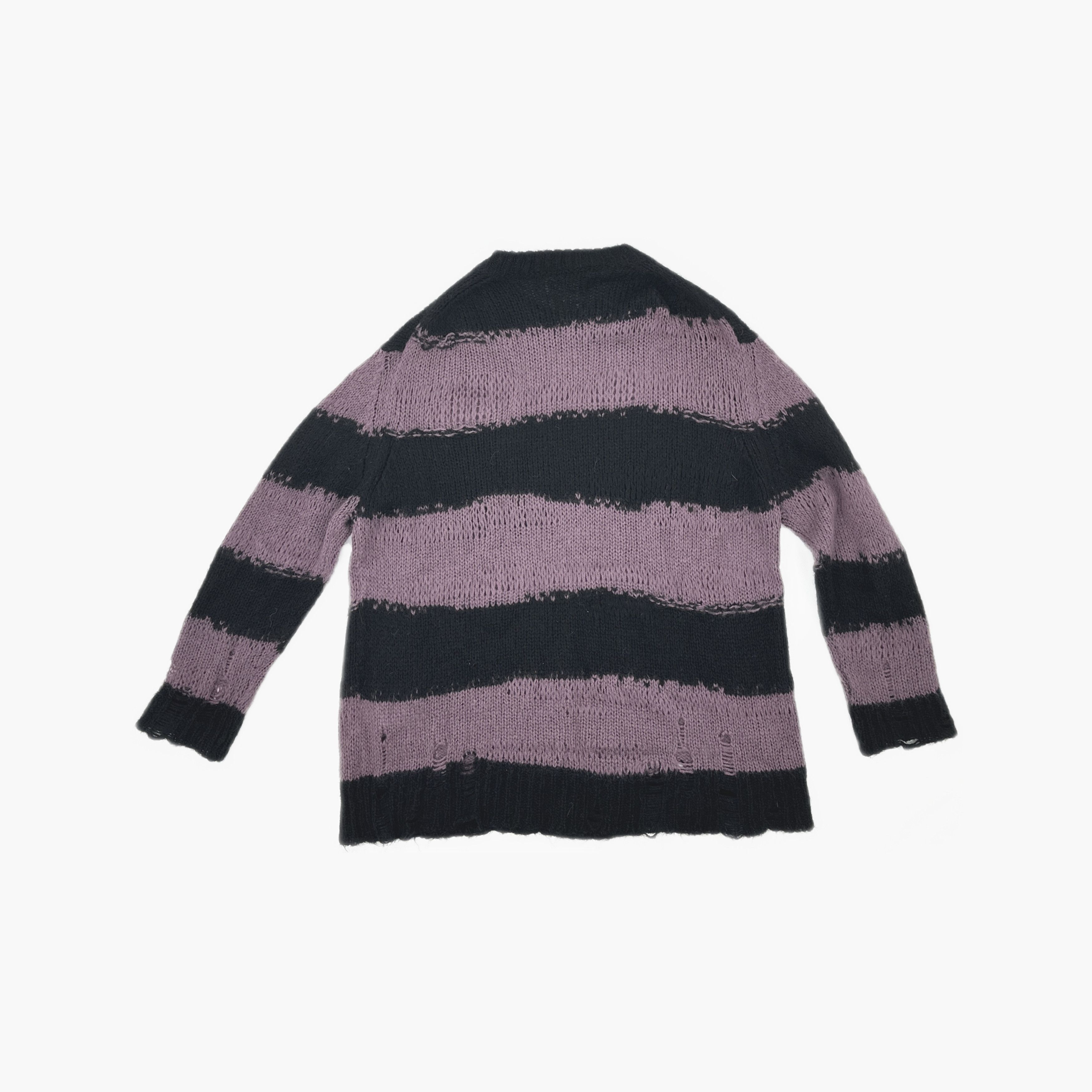 Acne Studios Acne Studios Distressed Striped Mohair Sweater Size S Size S / US 4 / IT 40 - 2 Thumbnail