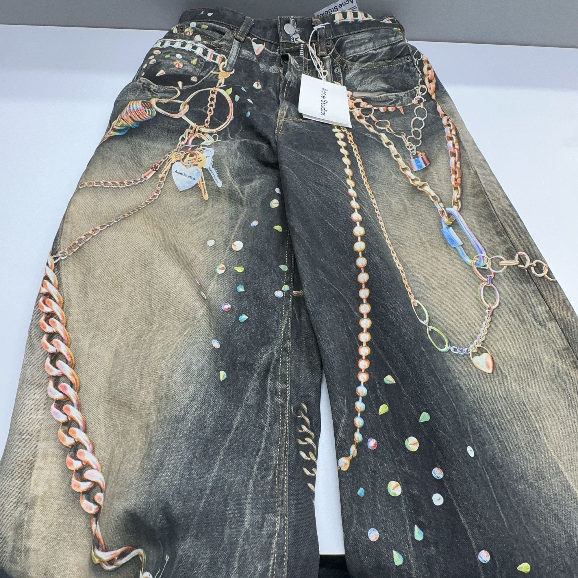 Acne Studios Acne Studios Chain Print Denim Jeans Size 26 Size US 26 / EU 42 - 6 Thumbnail