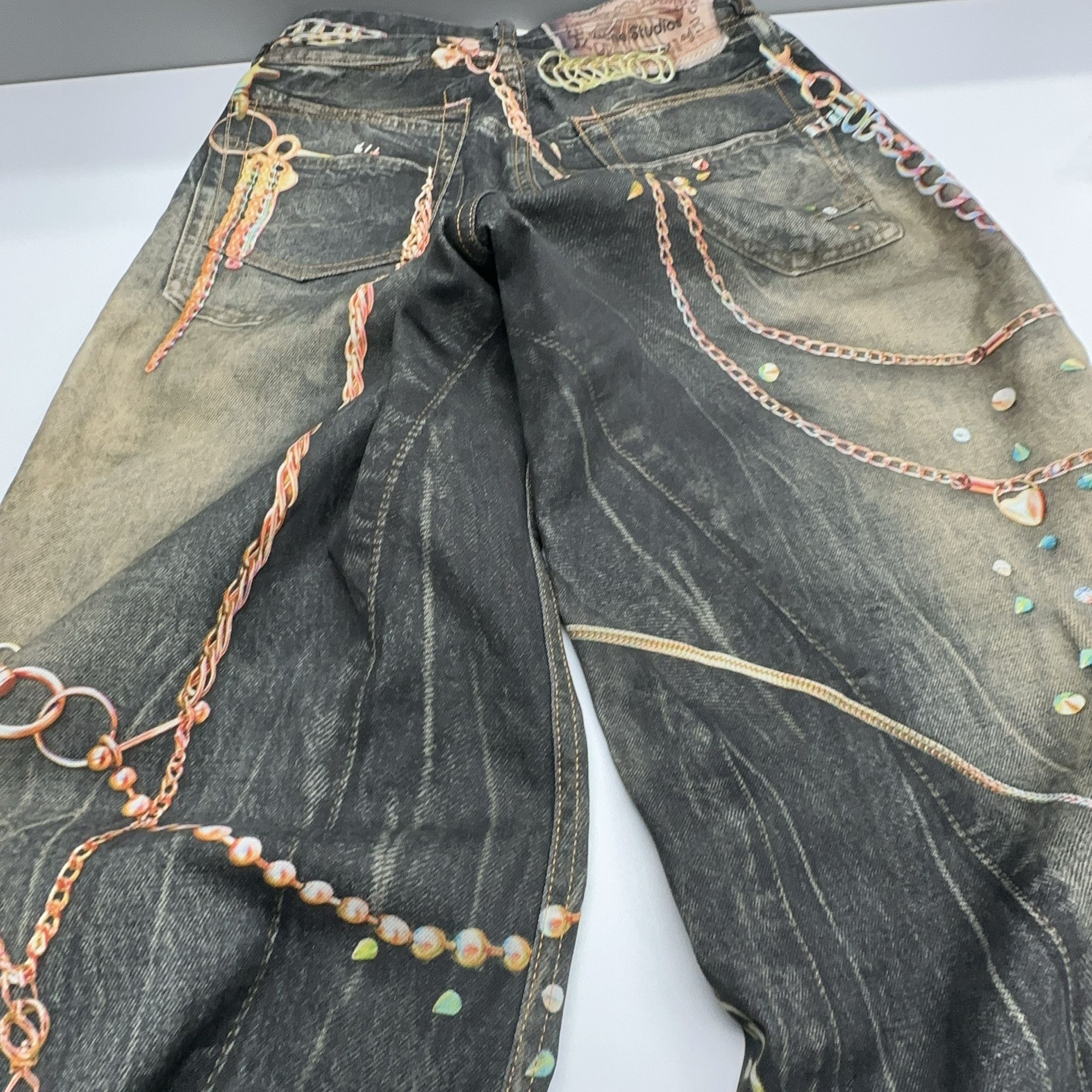 Acne Studios Acne Studios Chain Print Denim Jeans Size 26 Size US 26 / EU 42 - 7 Thumbnail