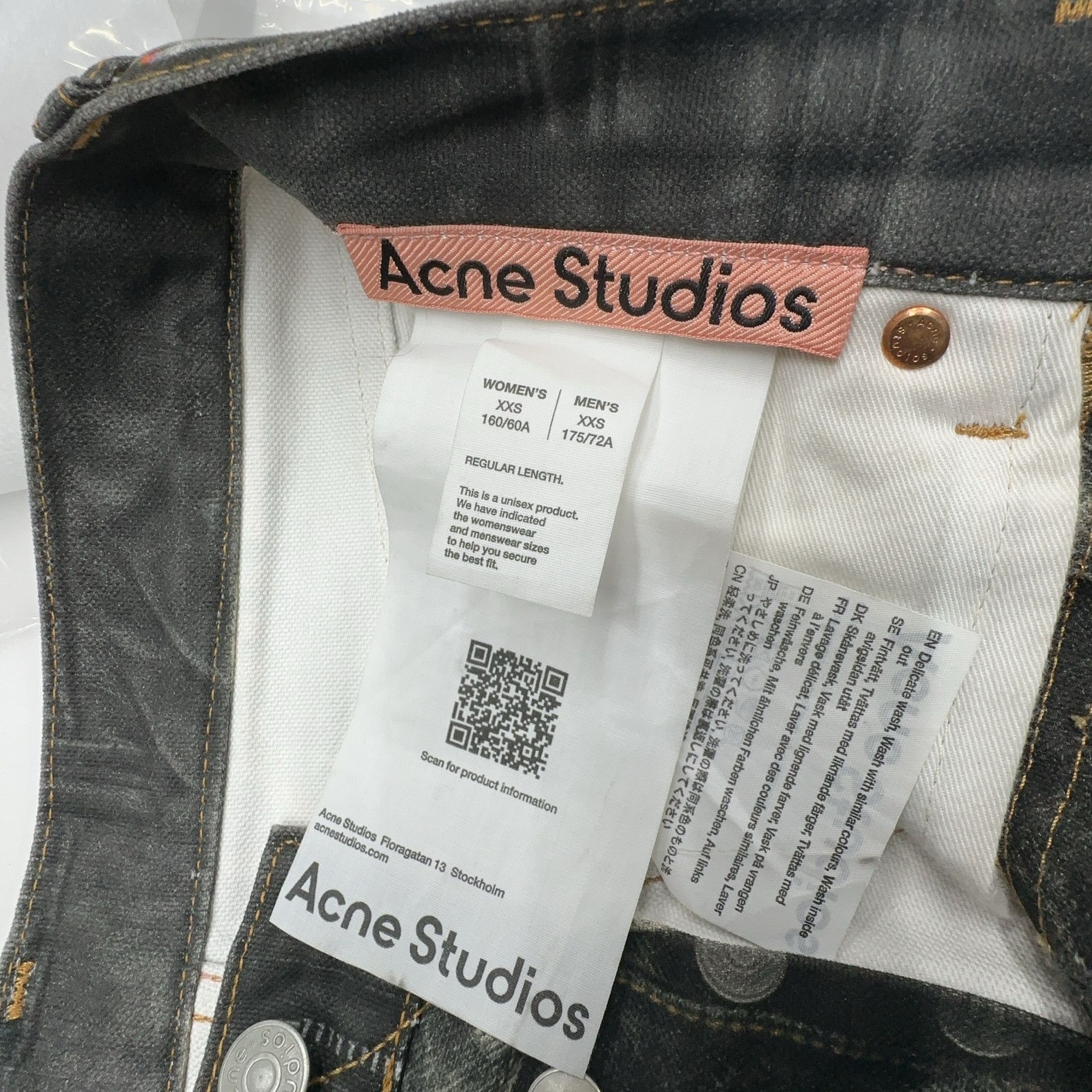 Acne Studios Acne Studios Chain Print Denim Jeans Size 26 Size US 26 / EU 42 - 3 Thumbnail
