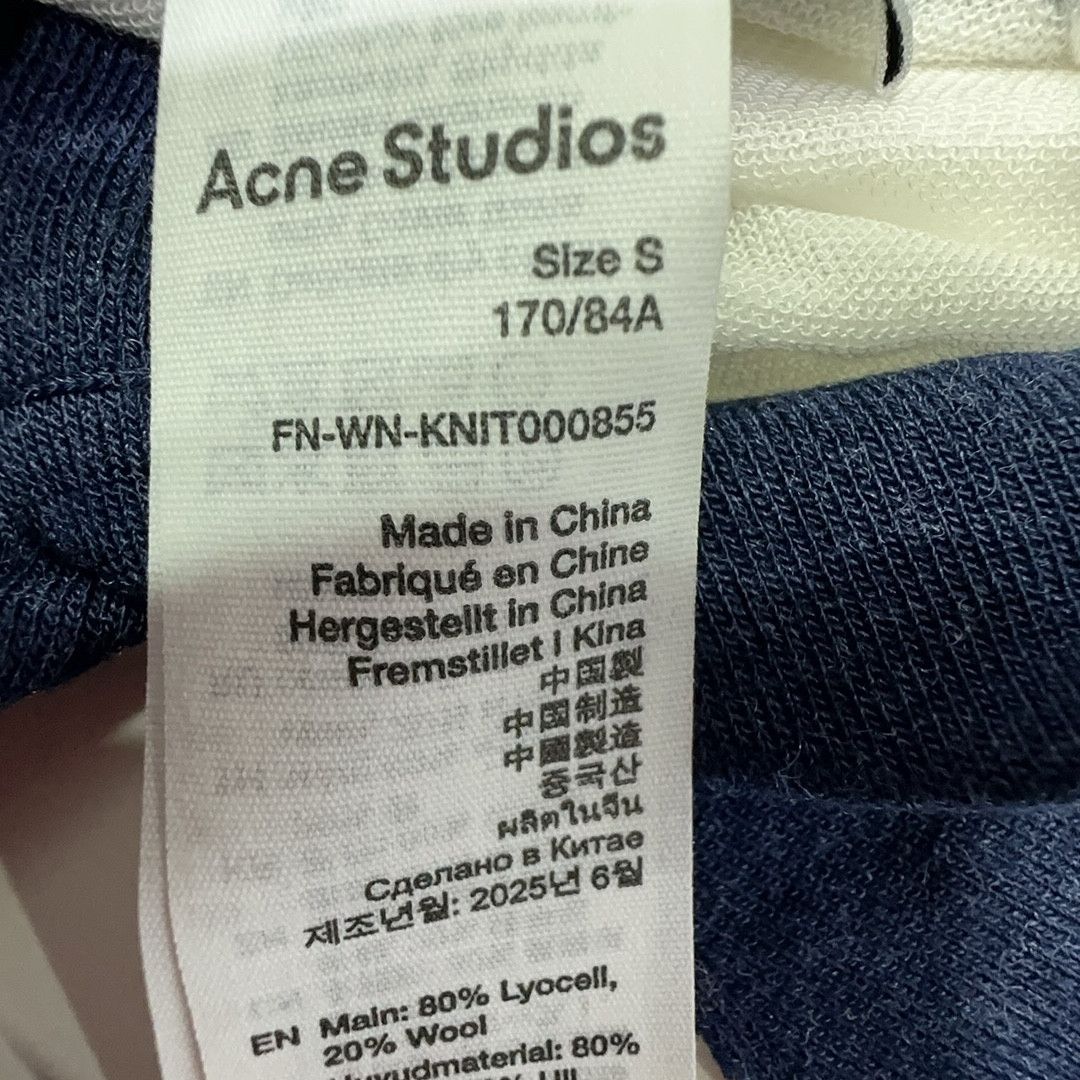 Acne Studios Acne Studios FW25 Contrast Knit Polo Size S Size S / US 4 / IT 40 - 4 Thumbnail