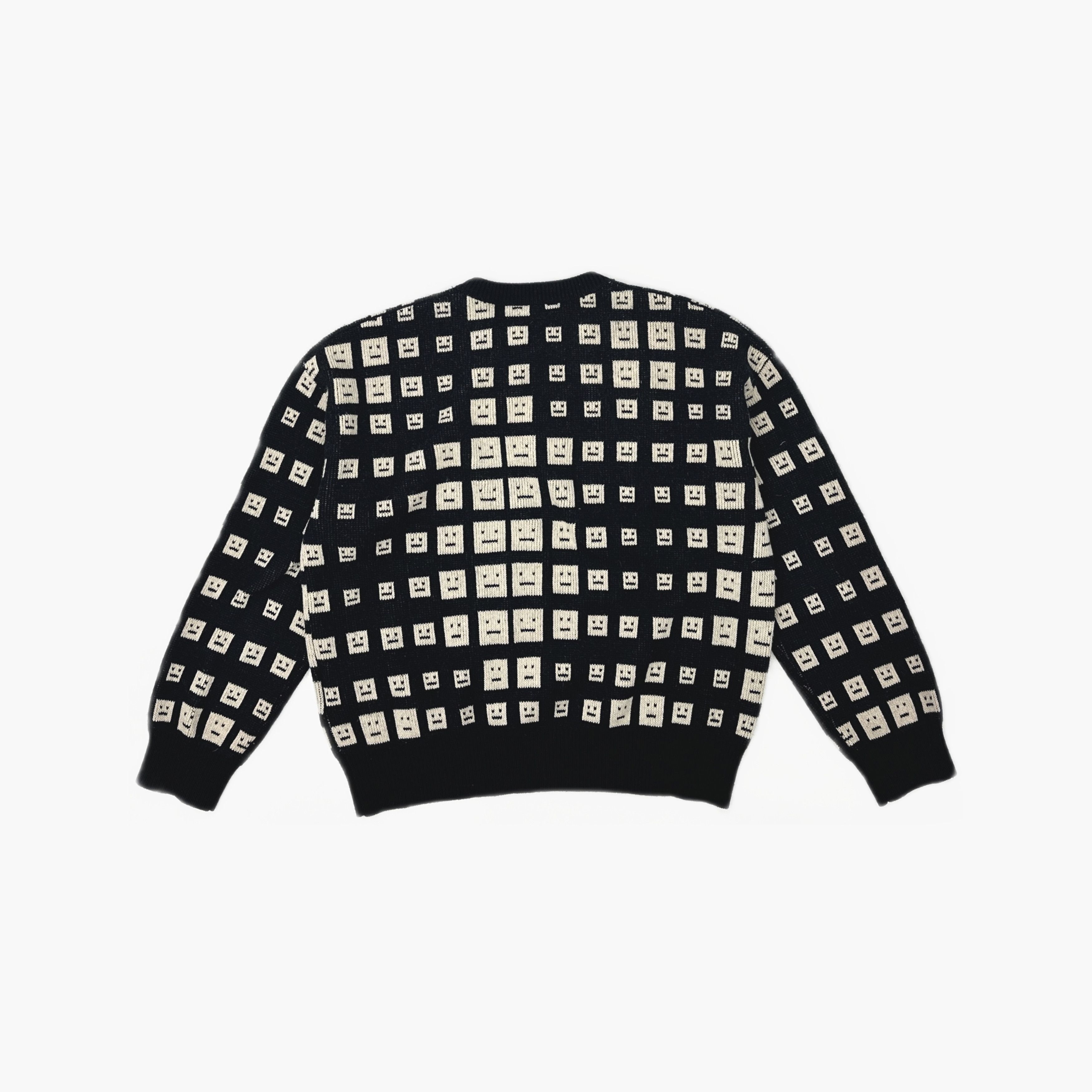 Acne Studios Acne Studios Face Pattern Knit Sweater Size M Size US M / EU 48-50 / 2 - 2 Thumbnail