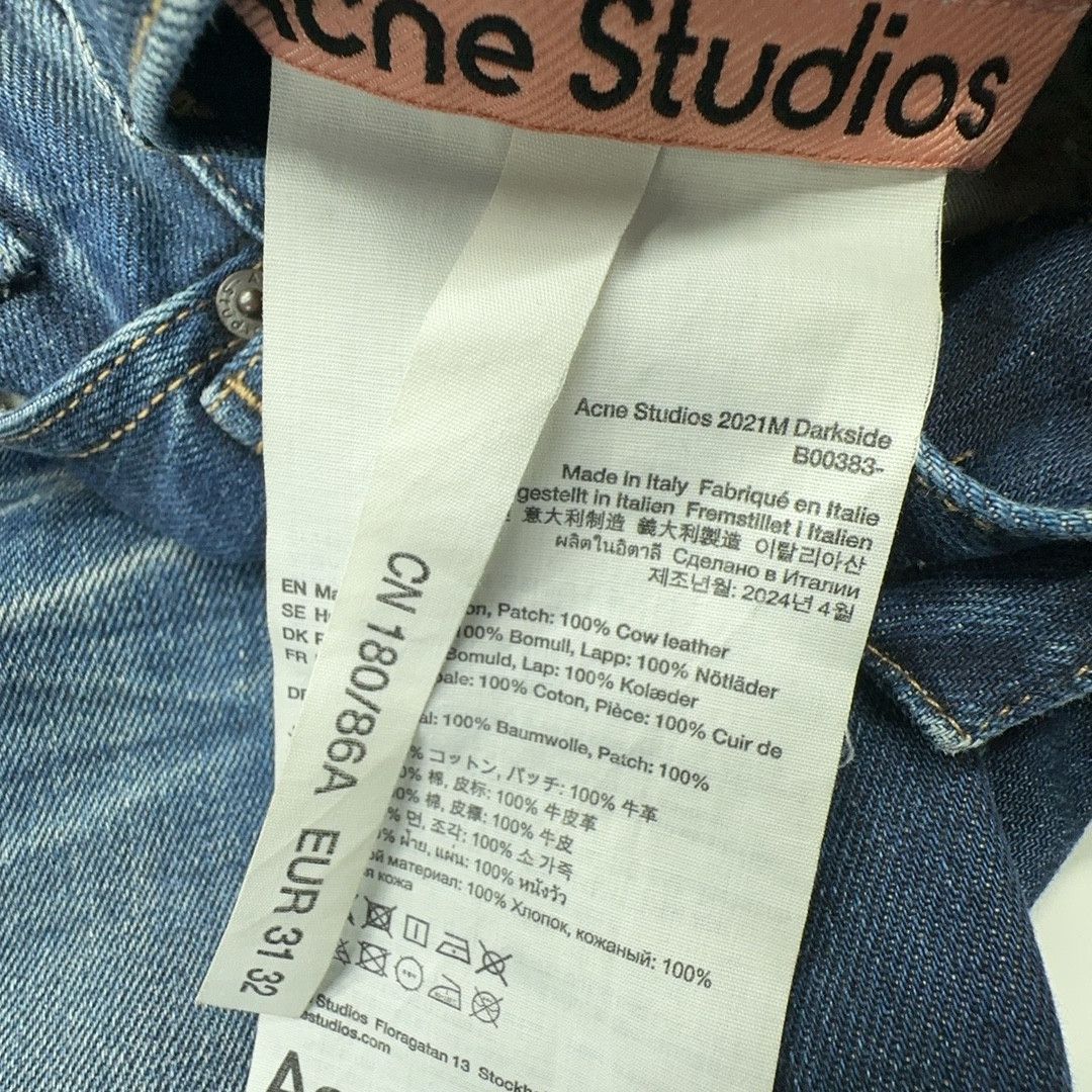 Acne Studios Acne Studios Whiskered Denim Jeans Size 31 Size US 31 - 3 Thumbnail