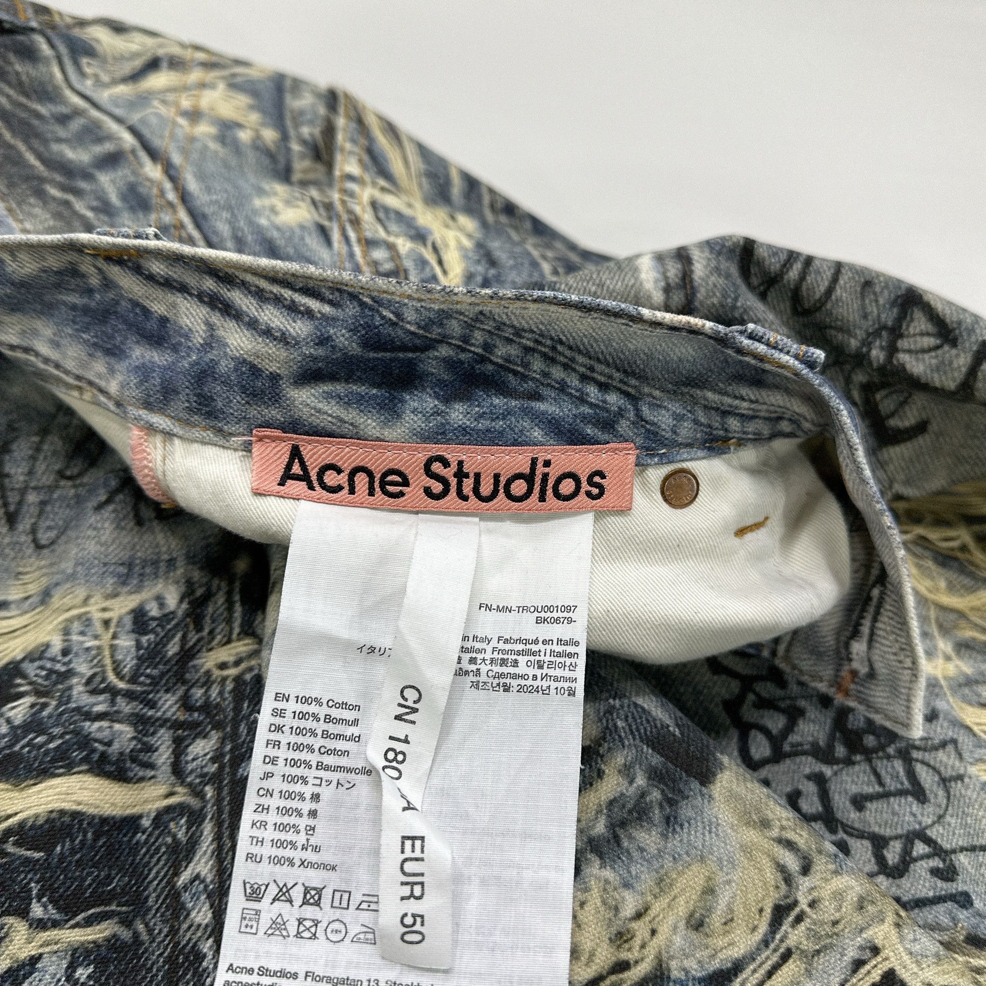 Acne Studios Acne Studios Graffiti Distressed Jeans Size 50 Size US 34 / EU 50 - 3 Thumbnail