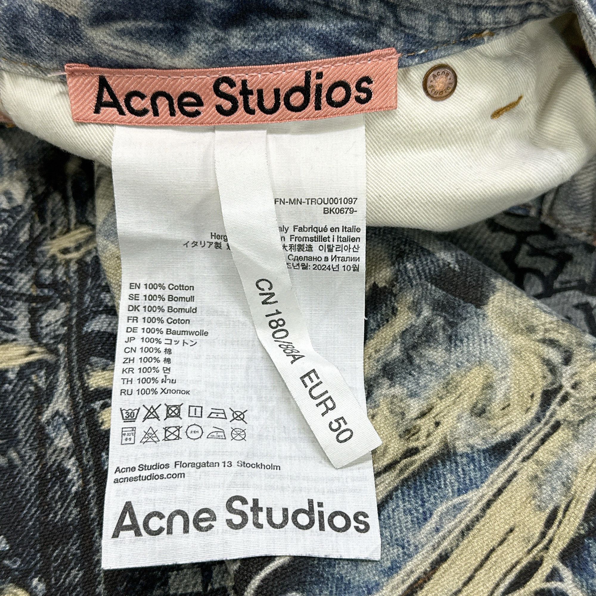 Acne Studios Acne Studios Graffiti Distressed Jeans Size 50 Size US 34 / EU 50 - 5 Thumbnail
