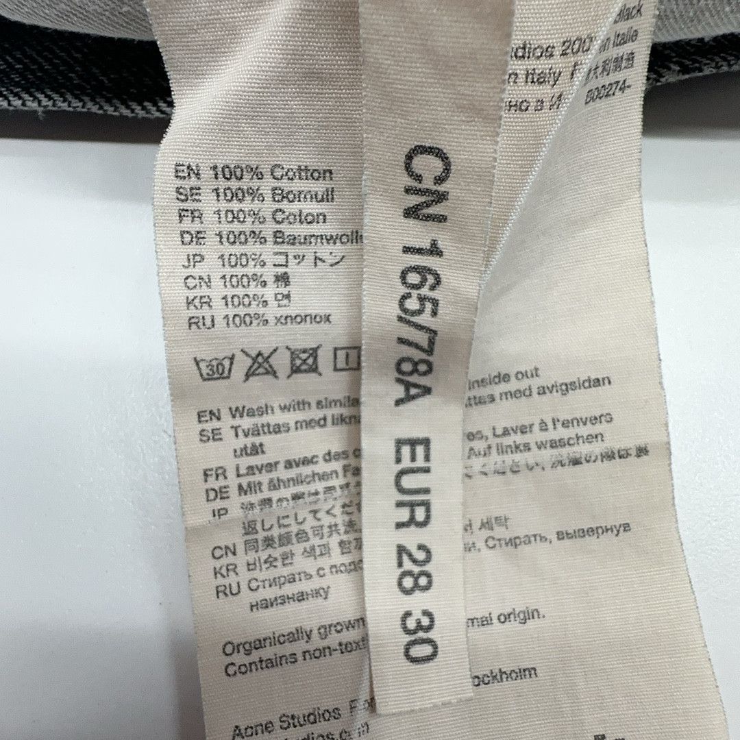 Acne Studios Acne Studios 2003 Vintage Black Denim Jeans Size 28 Size US 28 / EU 44 - 4 Thumbnail