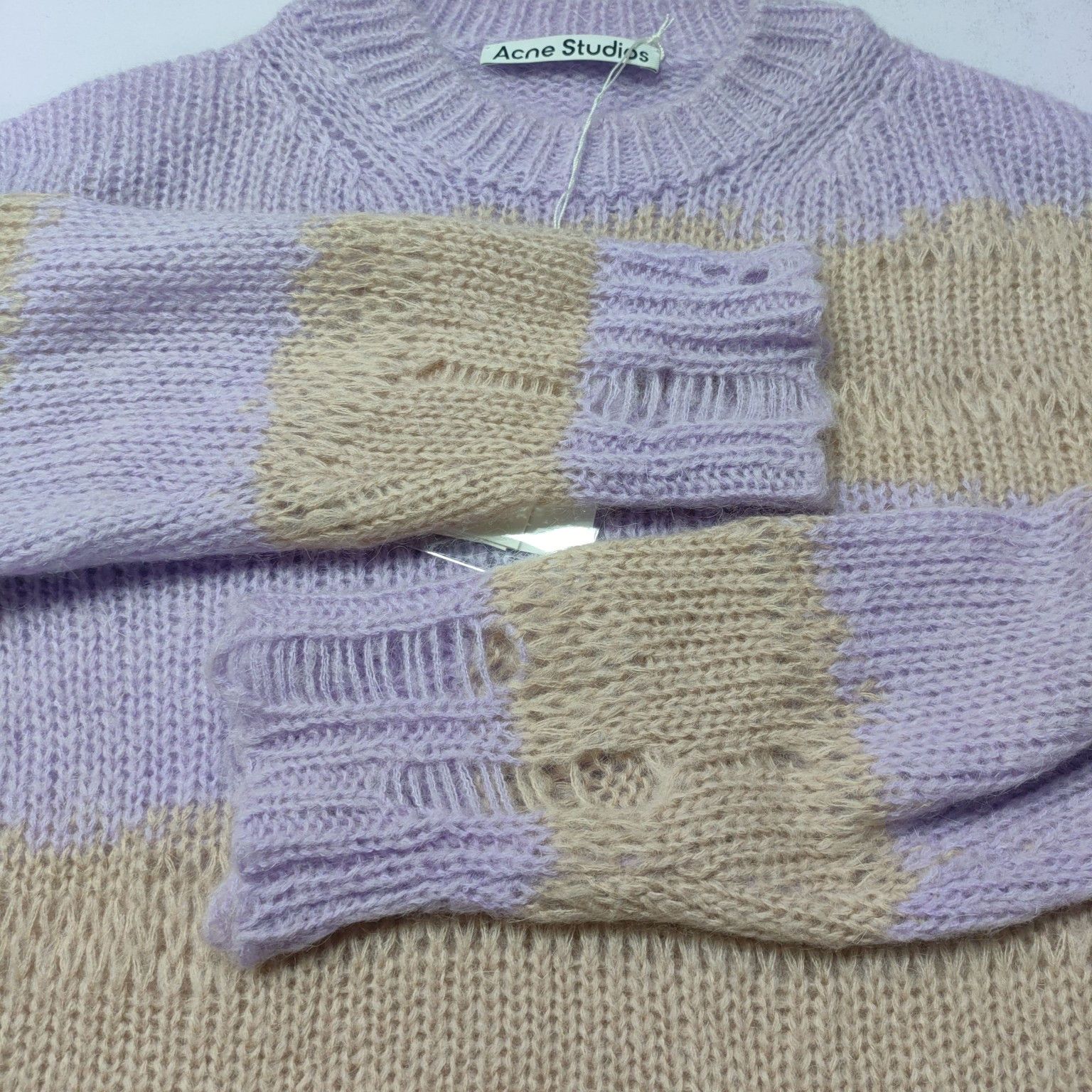 Acne Studios Acne Studios Striped Distressed Sweater XXS Size XXS / US 00 / IT 34 - 8 Thumbnail