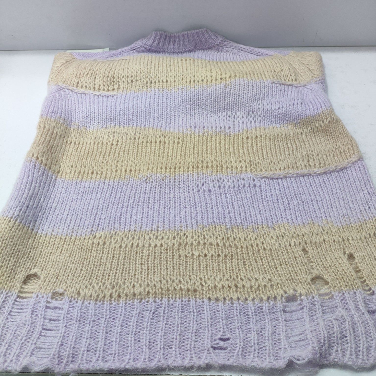 Acne Studios Acne Studios Striped Distressed Sweater XXS Size XXS / US 00 / IT 34 - 14 Thumbnail