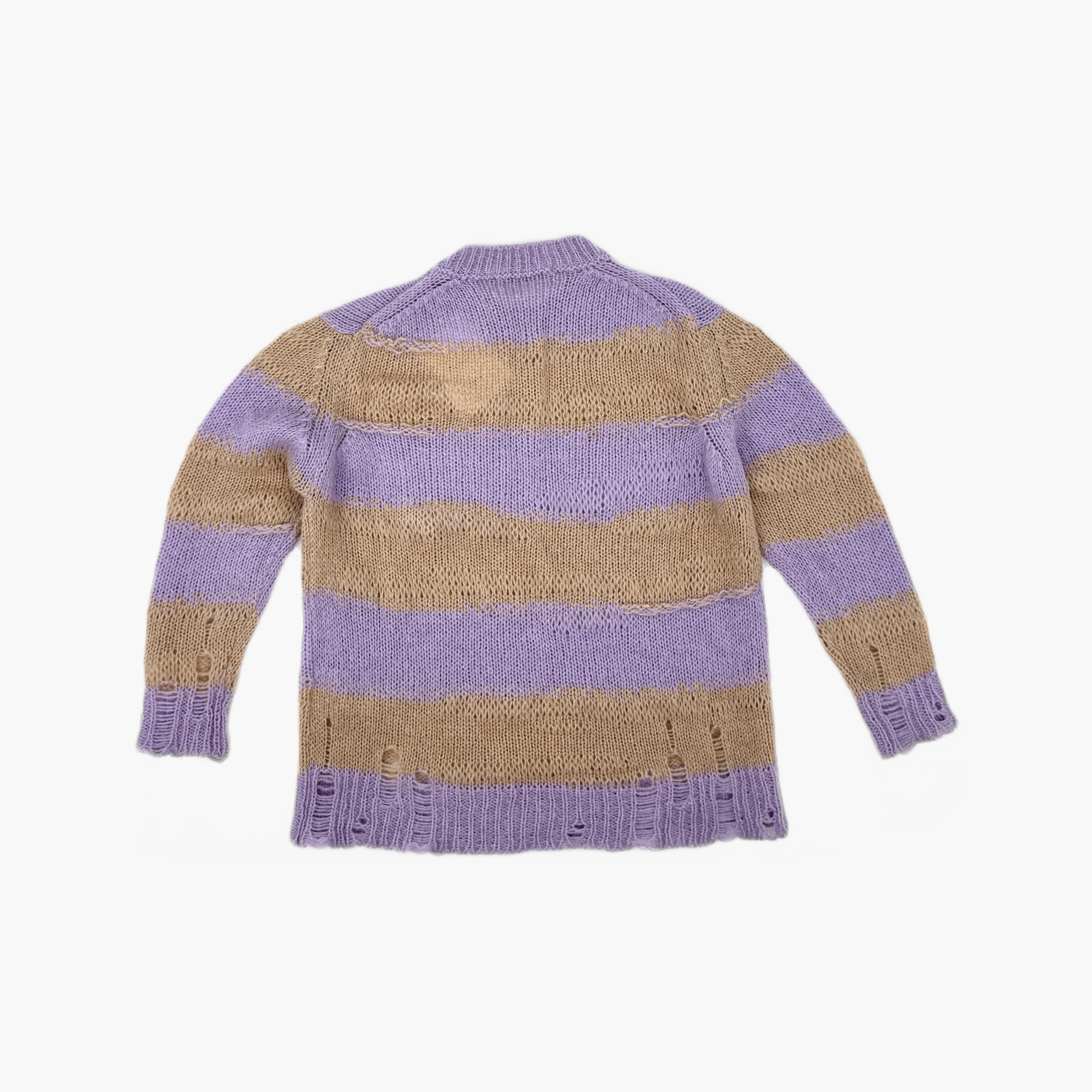 Acne Studios Acne Studios Striped Distressed Sweater XXS Size XXS / US 00 / IT 34 - 2 Thumbnail