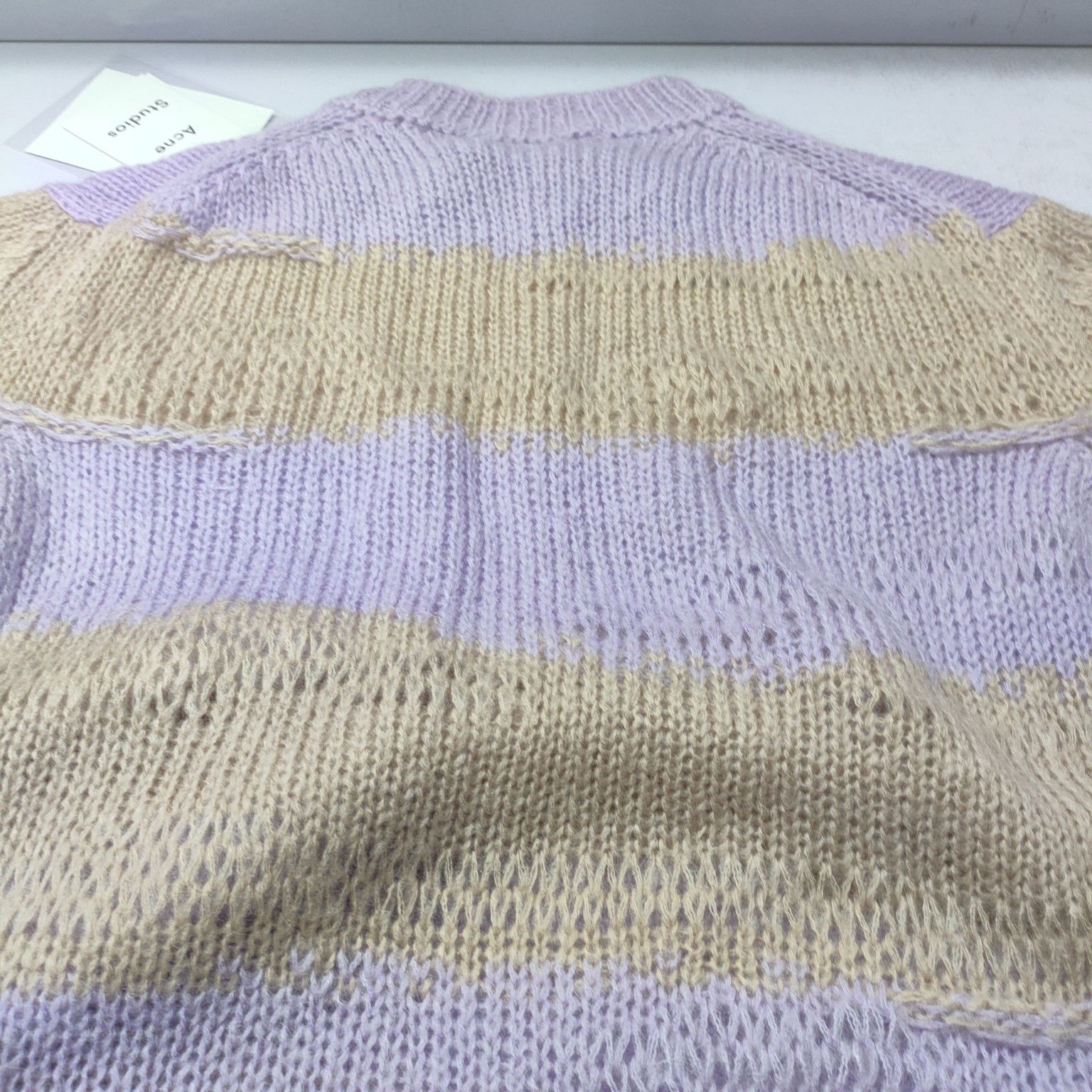 Acne Studios Acne Studios Striped Distressed Sweater XXS Size XXS / US 00 / IT 34 - 6 Thumbnail