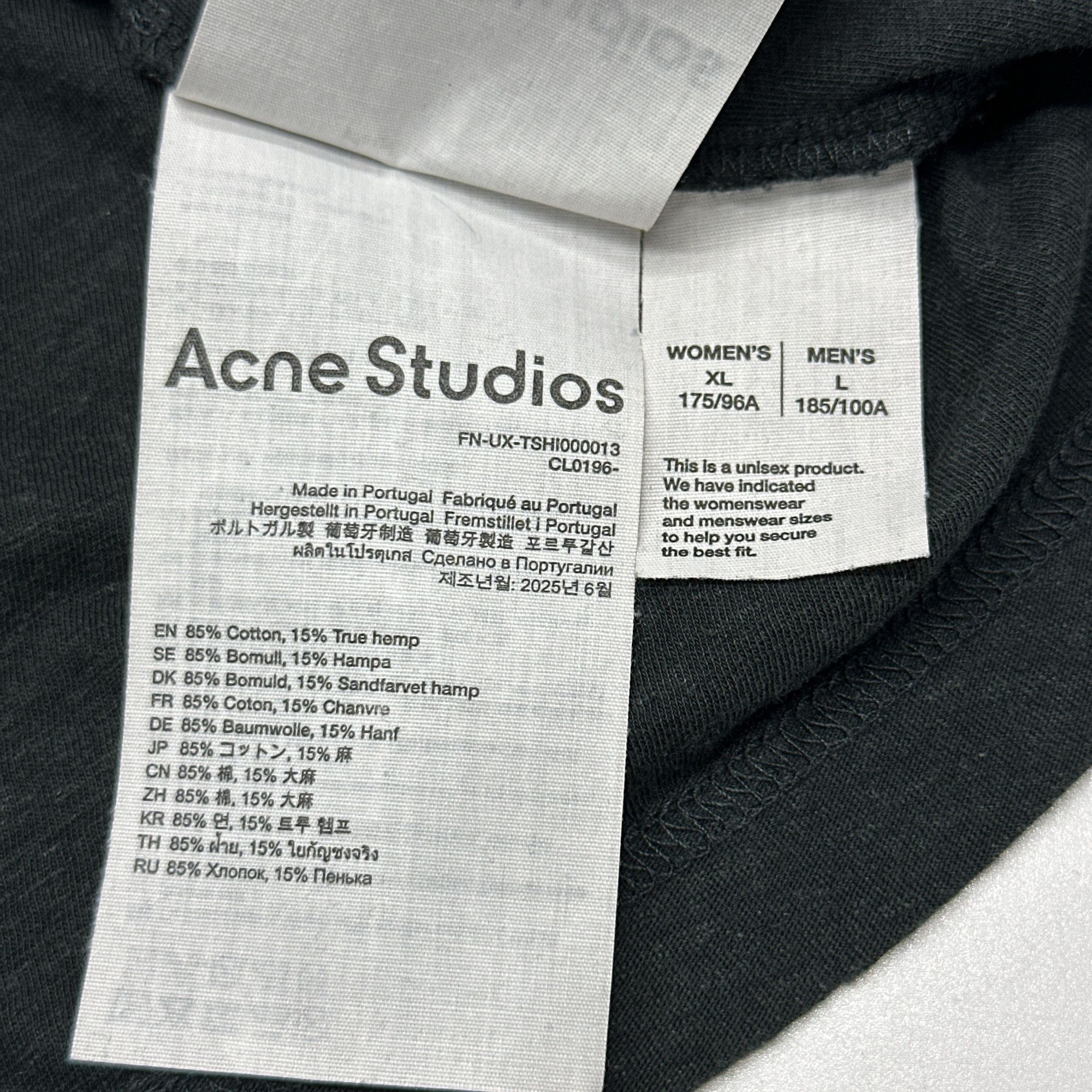 Acne Studios Acne Studios 1996 Logo T-Shirt Size L Size US L / EU 52-54 / 3 - 4 Thumbnail