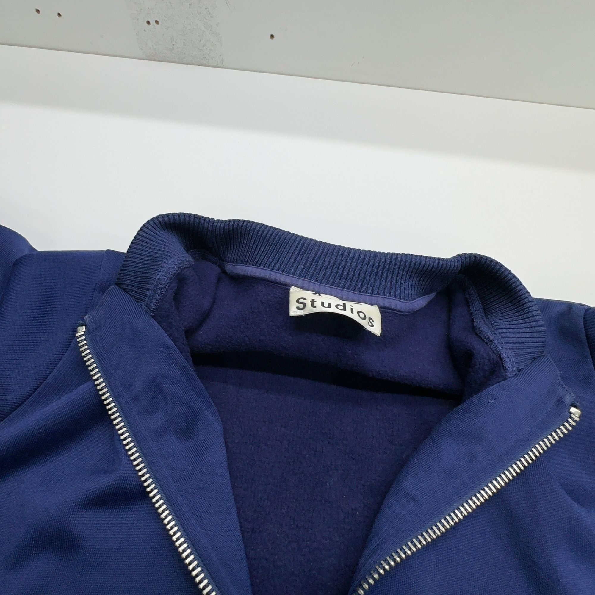 Acne Studios Acne Studios Blue Zippered Bomber Jacket Size XS Size XS / US 0-2 / IT 36-38 - 6 Thumbnail
