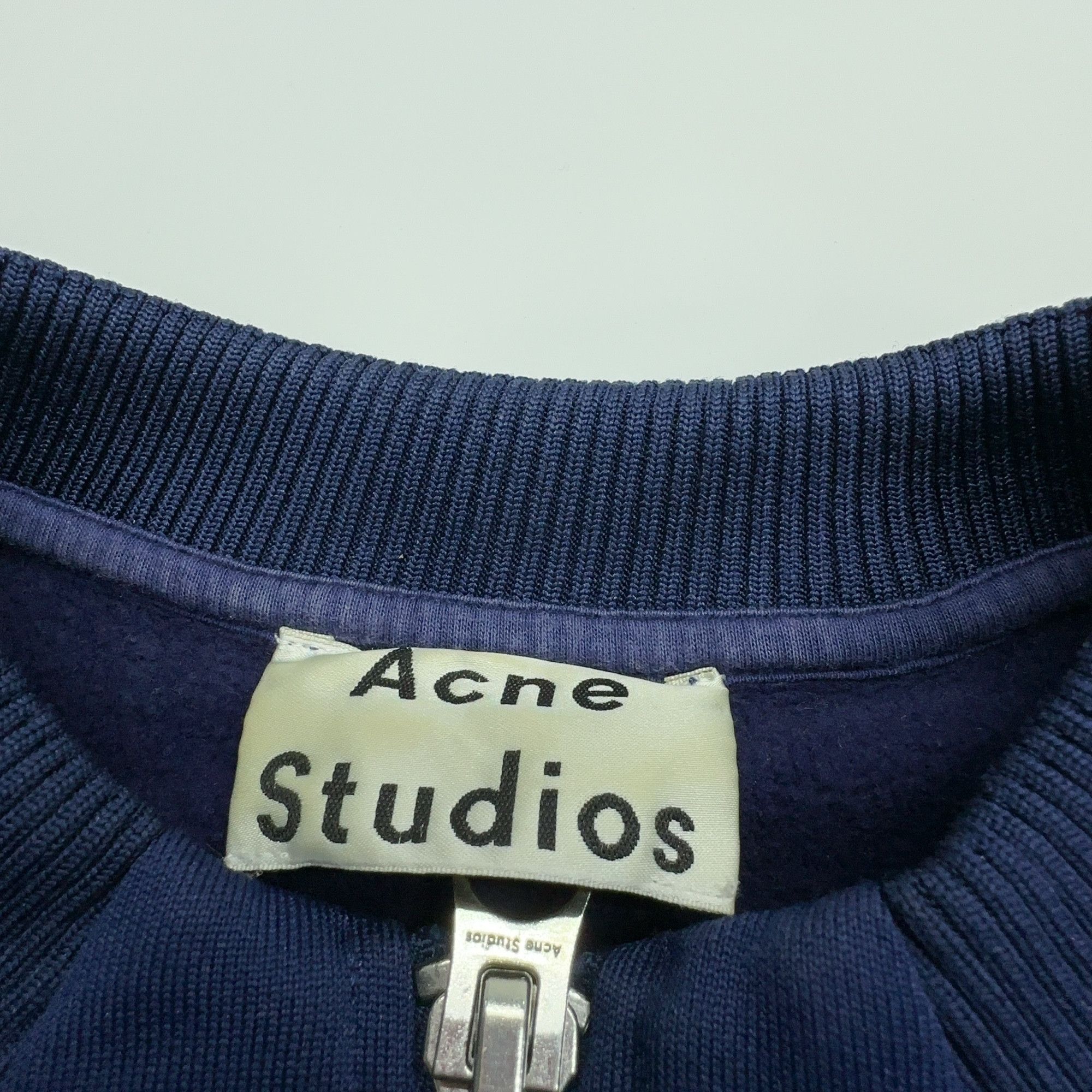 Acne Studios Acne Studios Blue Zippered Bomber Jacket Size XS Size XS / US 0-2 / IT 36-38 - 5 Thumbnail