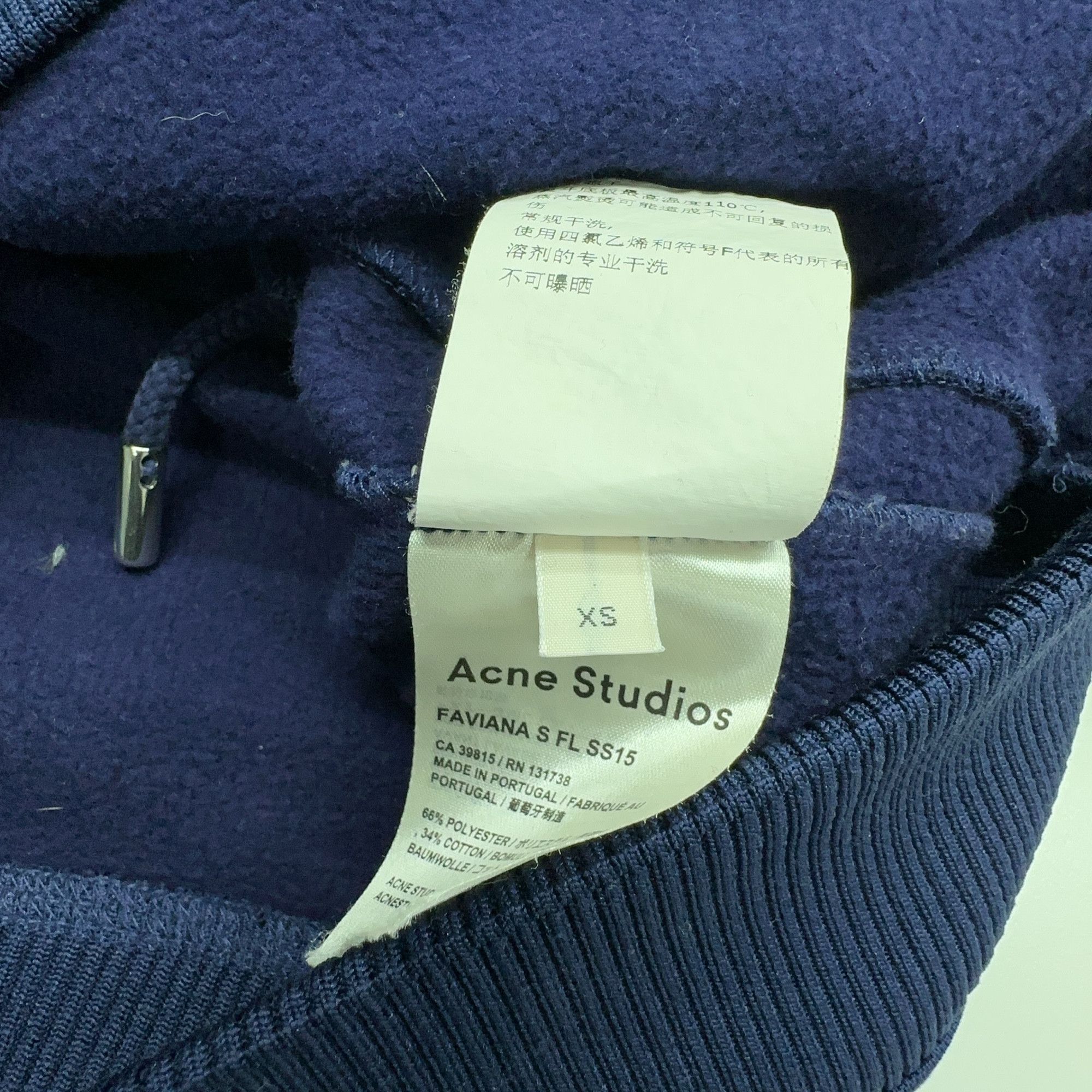 Acne Studios Acne Studios Blue Zippered Bomber Jacket Size XS Size XS / US 0-2 / IT 36-38 - 4 Thumbnail